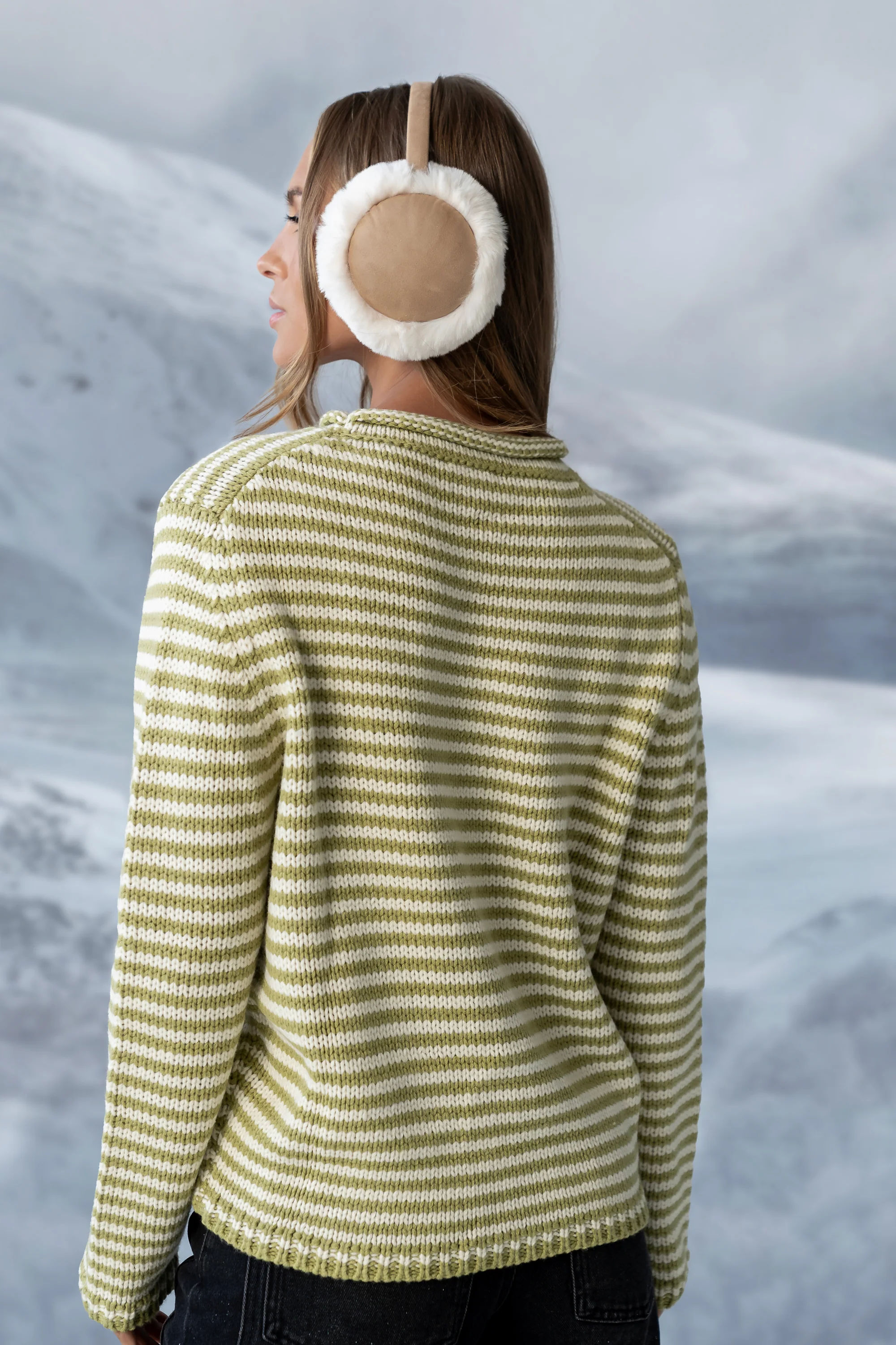 Jones Knit Sweater in Sage - FINAL SALE - Image 3