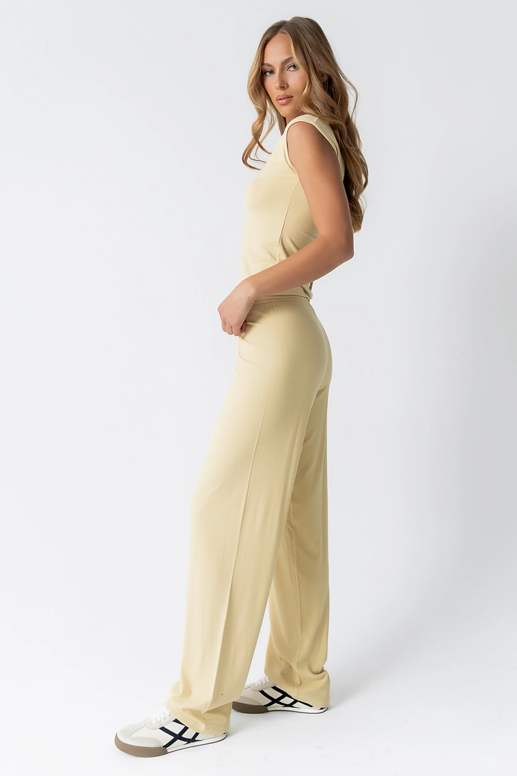 Jordanna Knit Top in Yellow - FINAL SALE - Image 3