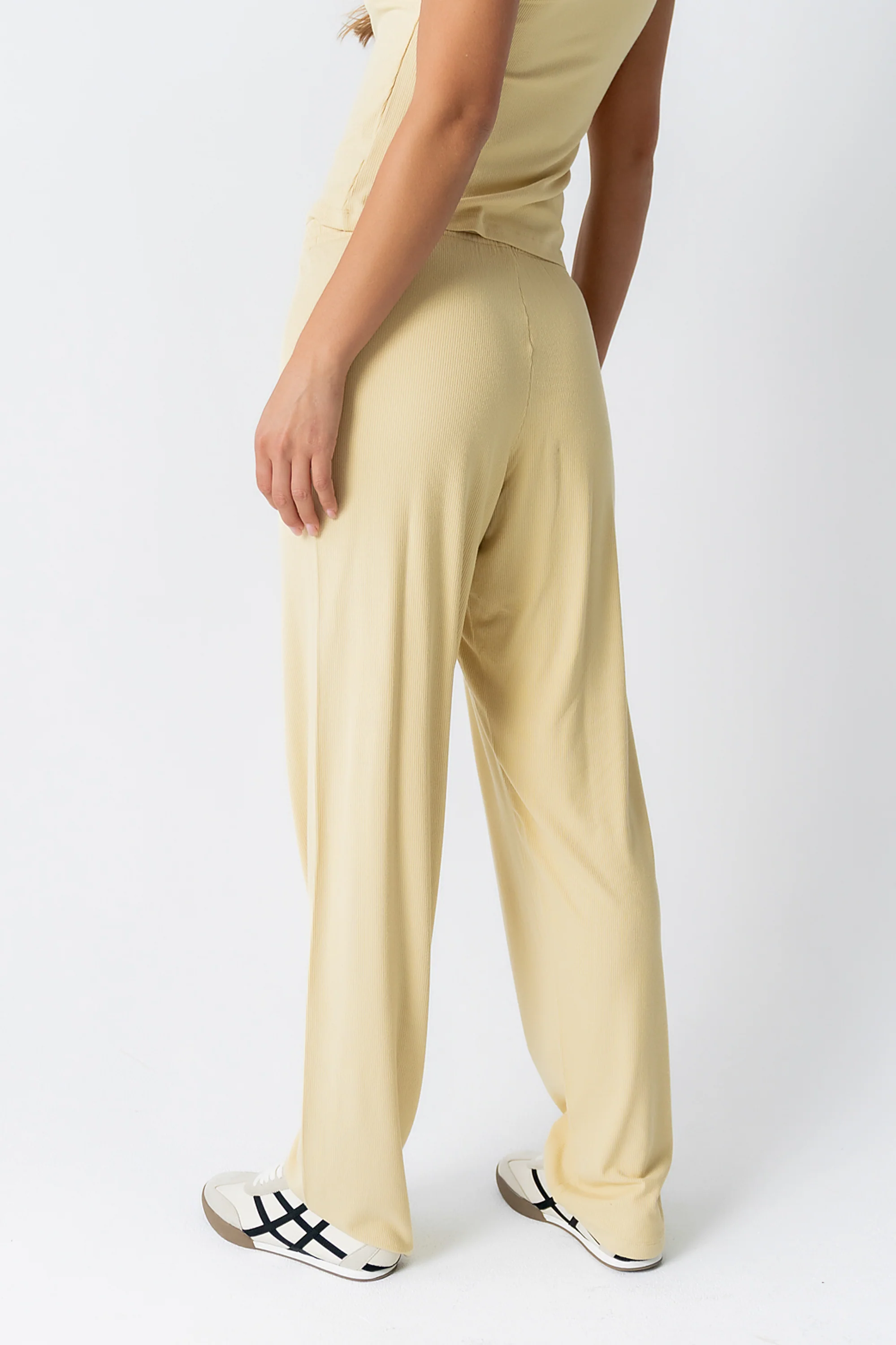 Jordanna Wide Leg Pants in Yellow - FINAL SALE - Image 5