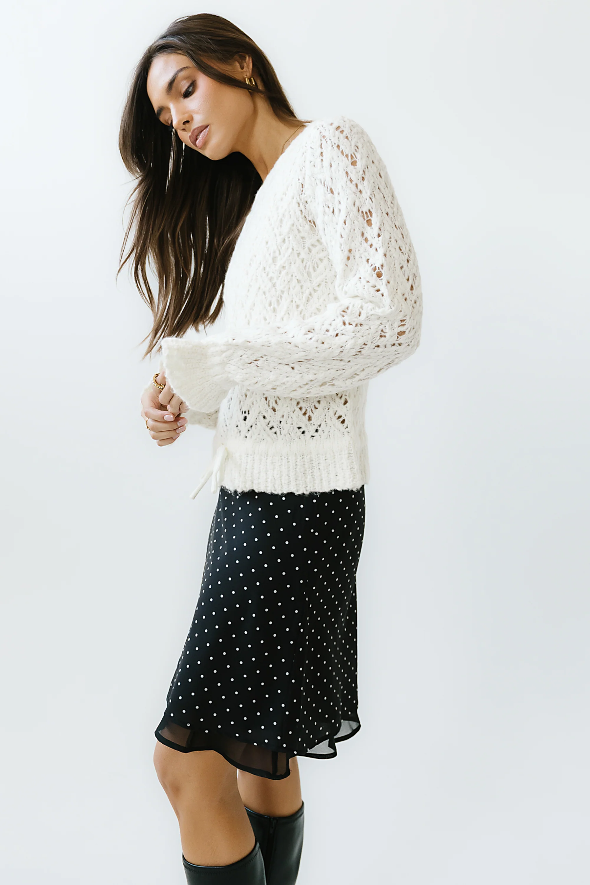Joseph Knit Sweater in Ivory - FINAL SALE - Image 5