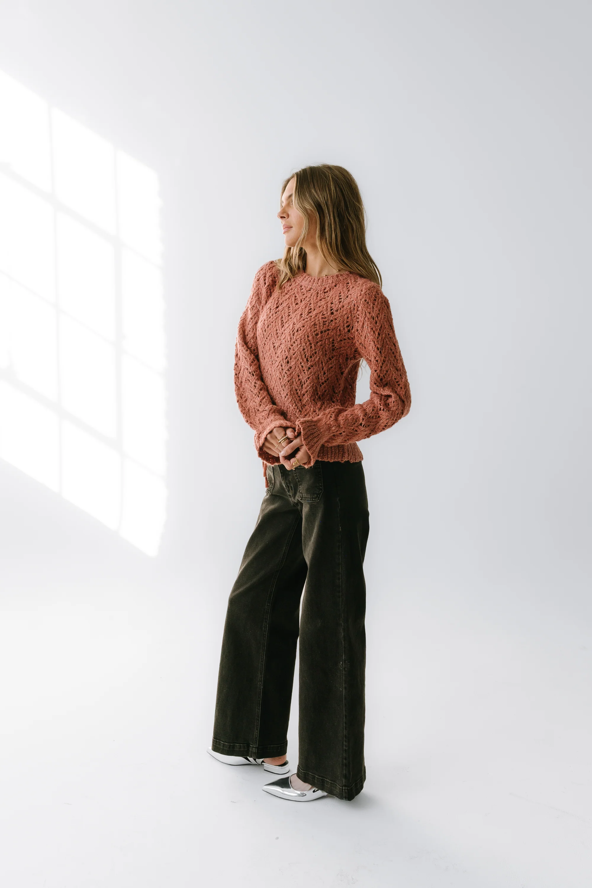 Joseph Knit Sweater in Rose - FINAL SALE - Image 4