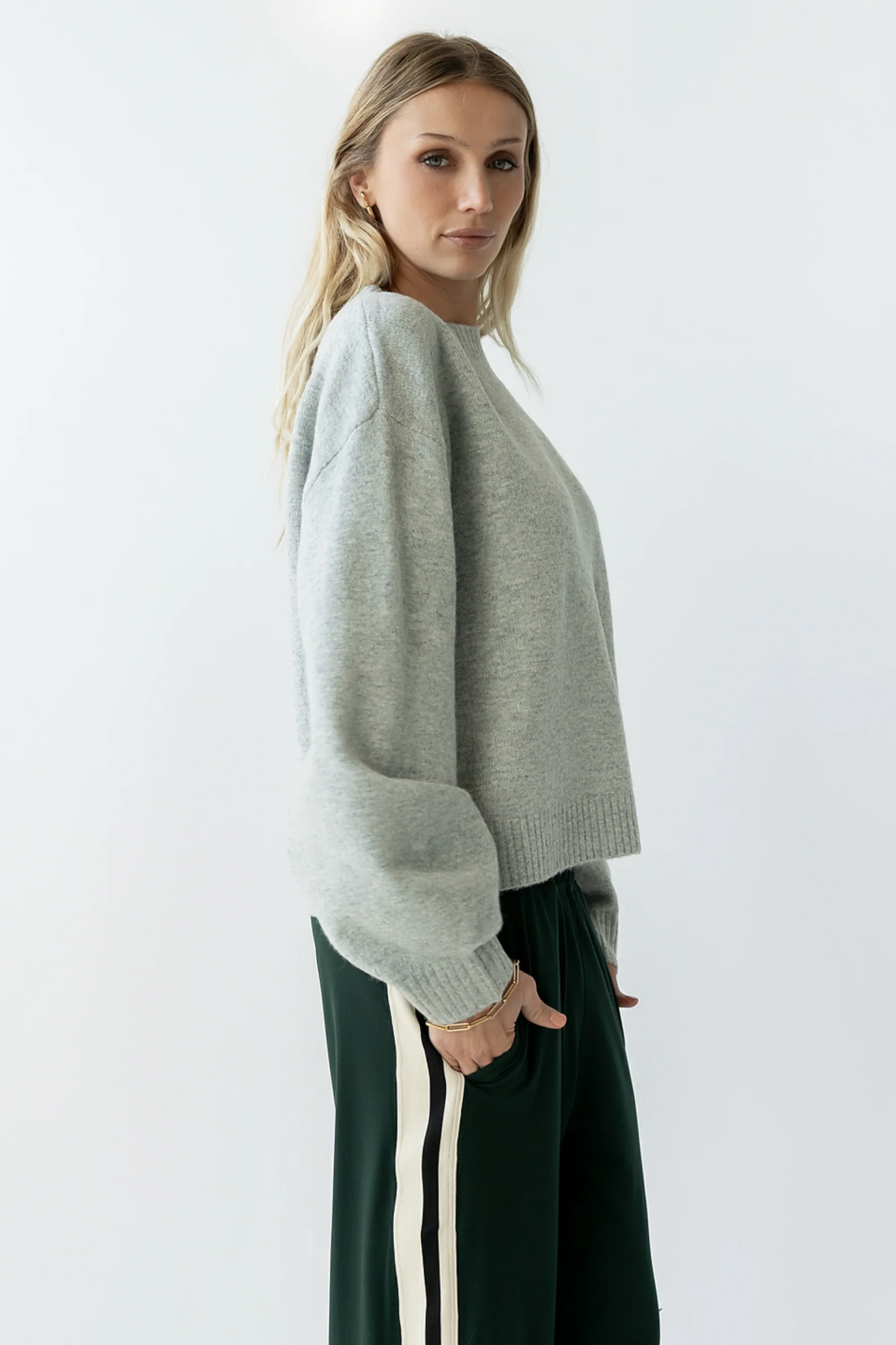 Josey Oversized Sweater in Grey - FINAL SALE - Image 4