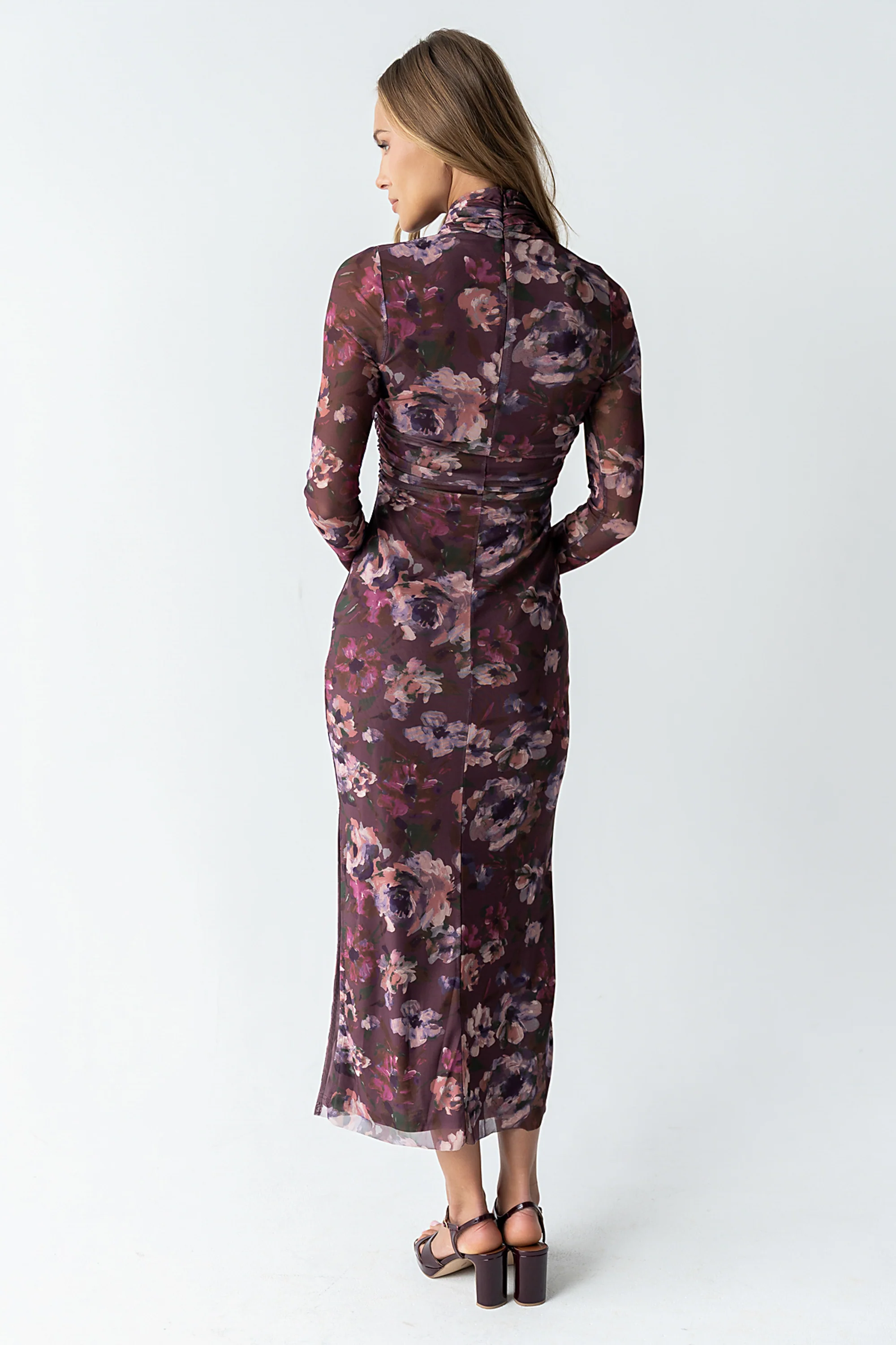 Jovie Floral Mesh Maxi Dress - FINAL SALE - Image 3
