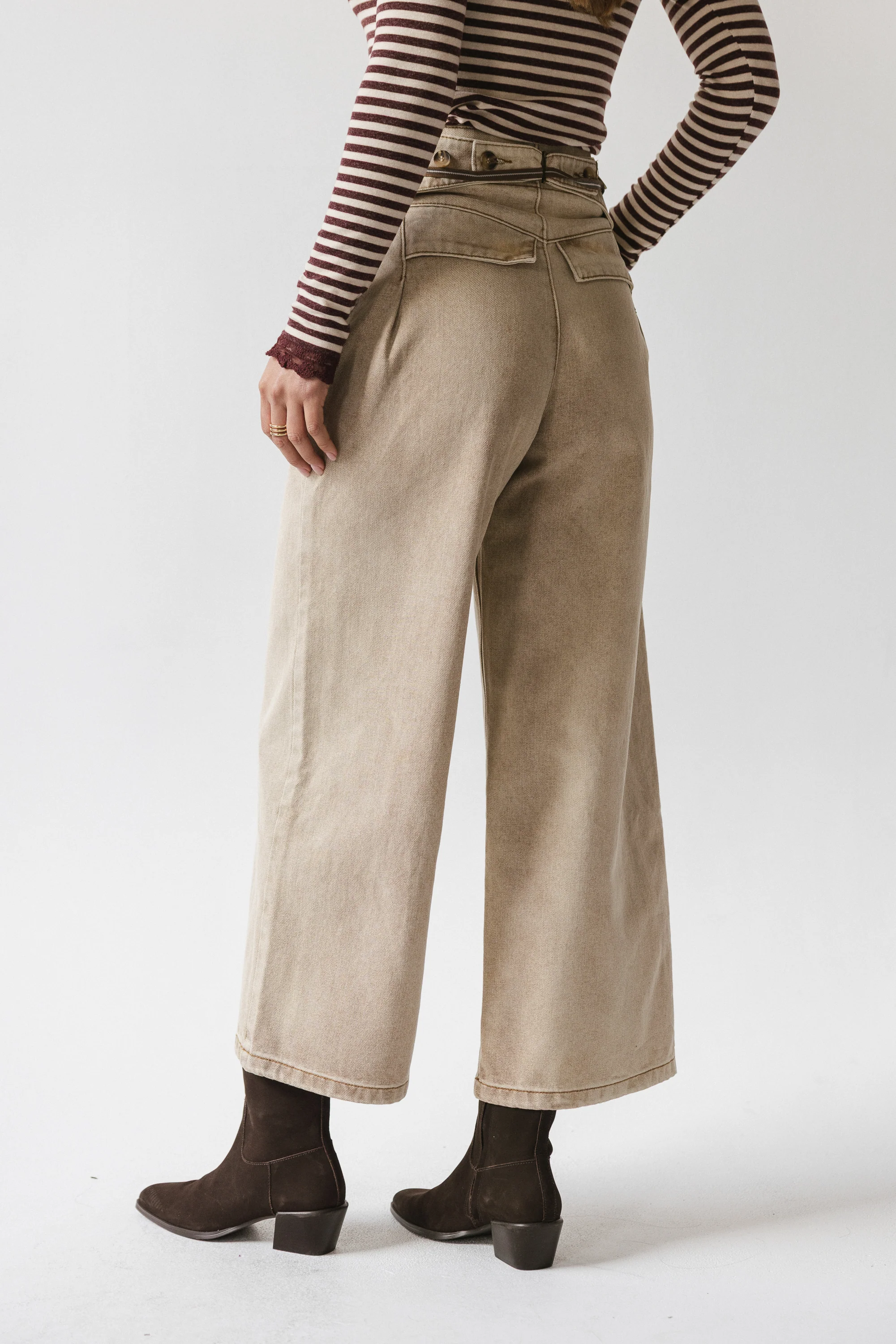 Jovie Pleated Wide Leg Pants - FINAL SALE - Image 3