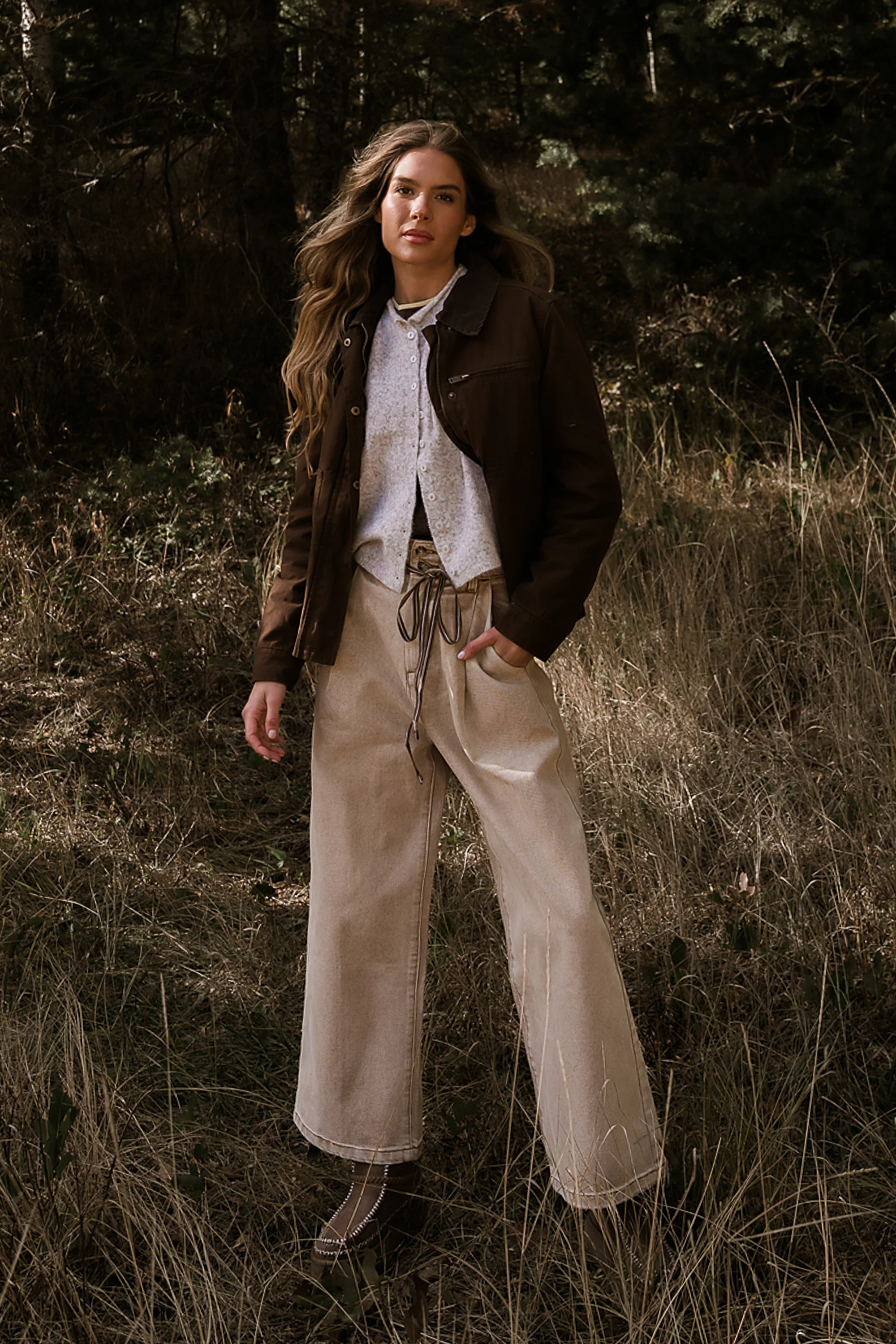 Jovie Pleated Wide Leg Pants - FINAL SALE - Image 5