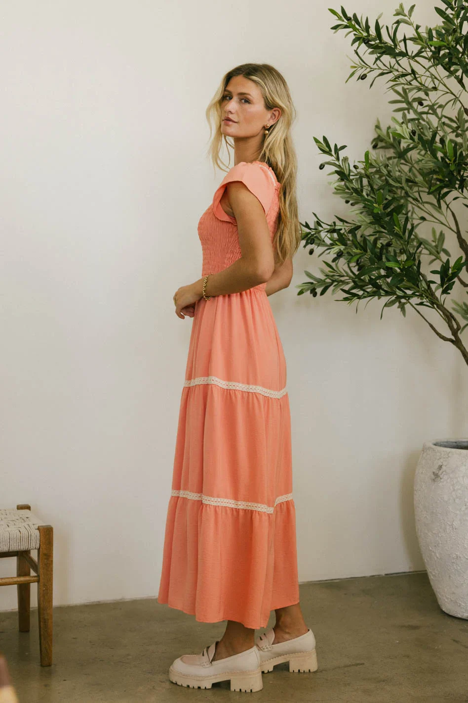 Joy Lace Trim Maxi Dress - FINAL SALE - Image 5