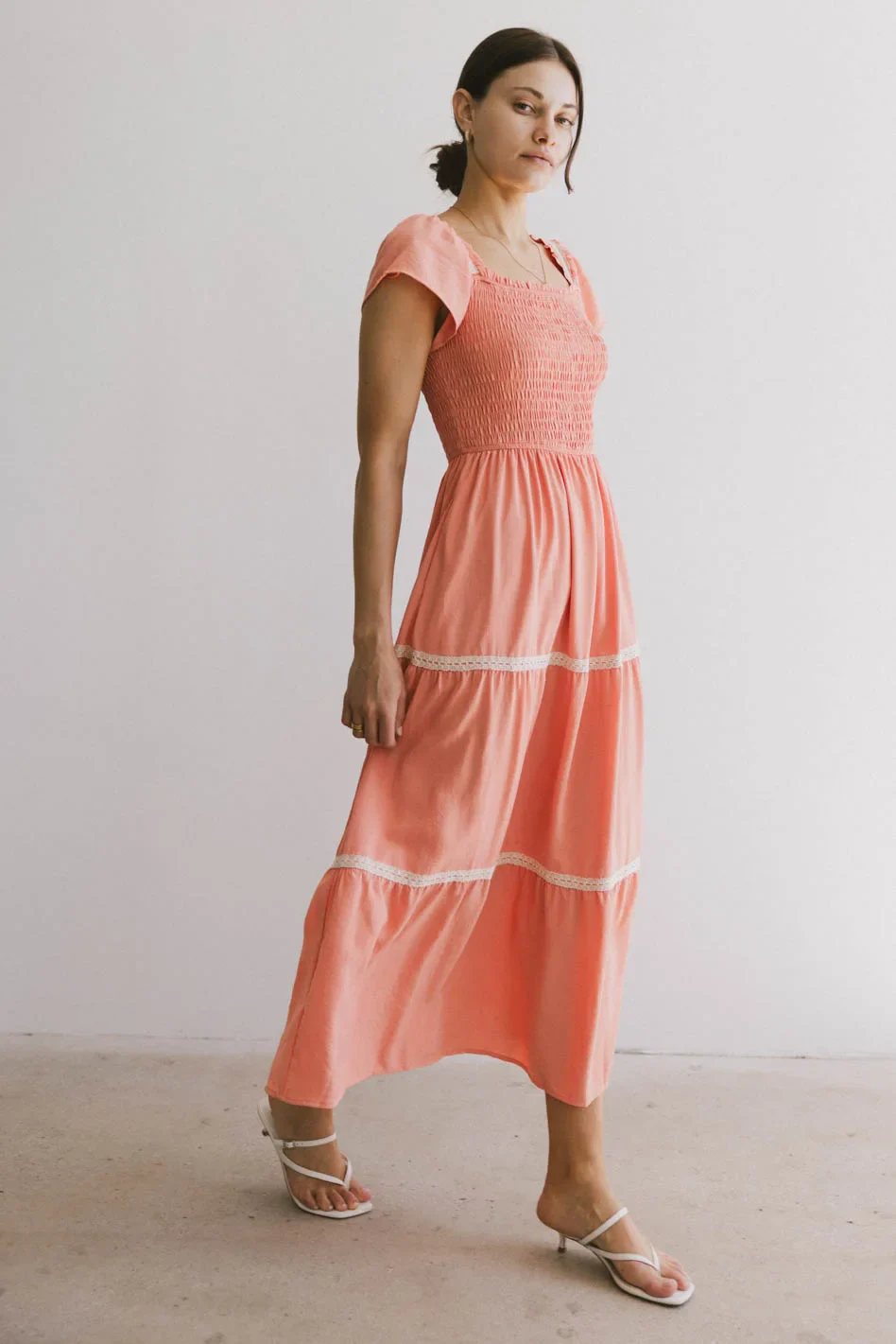 Joy Lace Trim Maxi Dress - FINAL SALE - Image 6