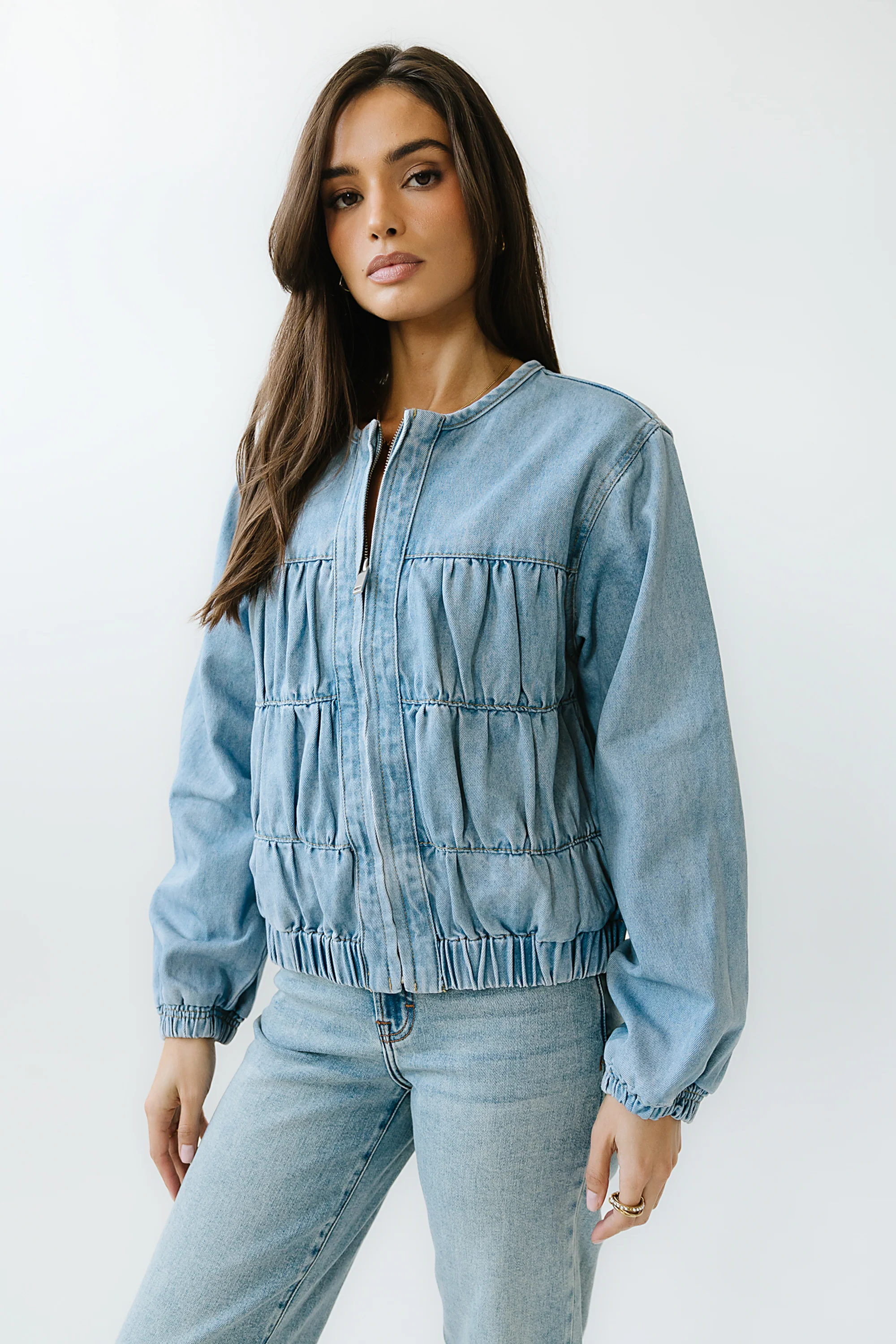 Juney Cinched Denim Jacket - FINAL SALE - Image 5