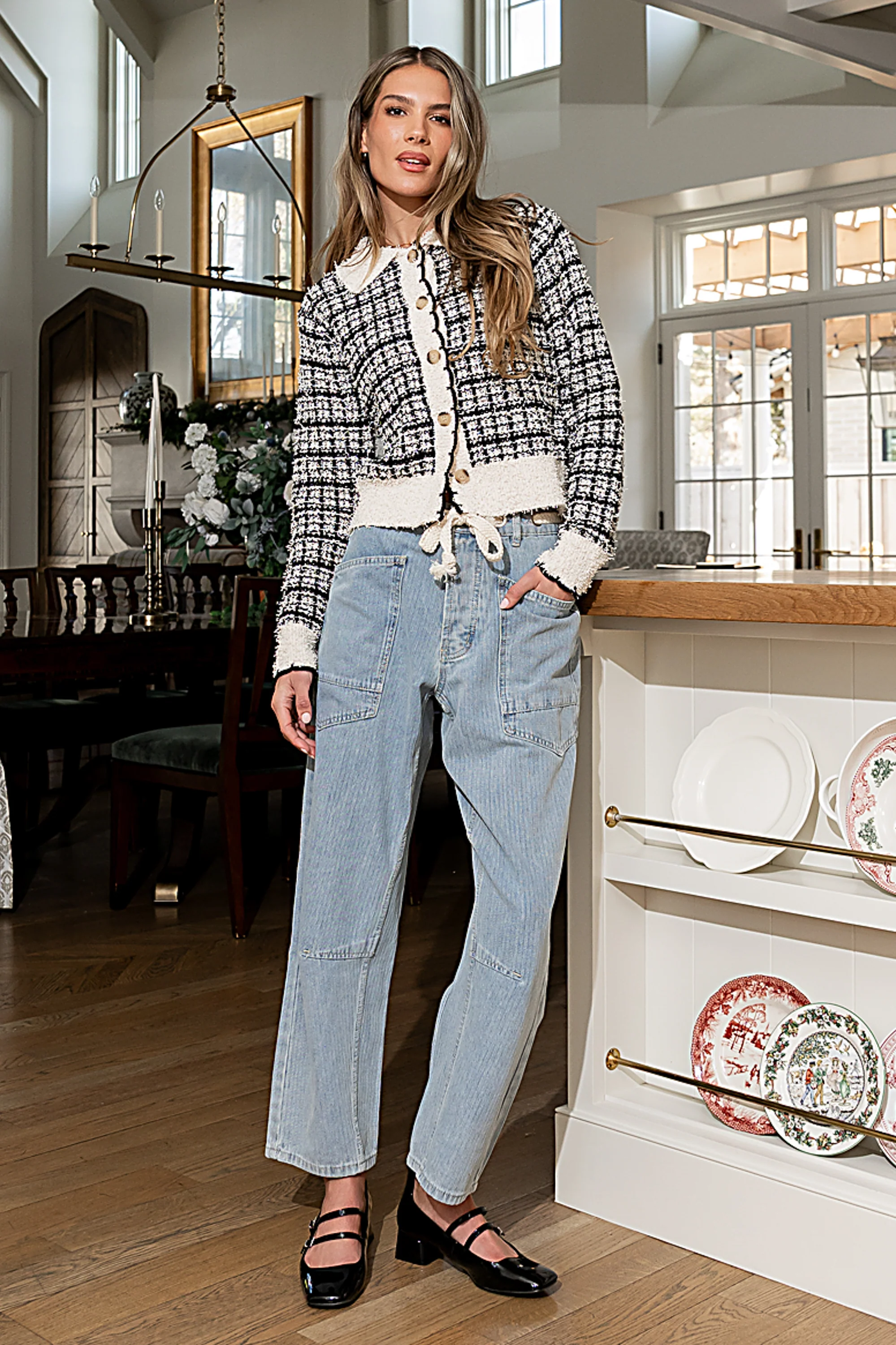 Junior Two Toned Cardigan - Image 4