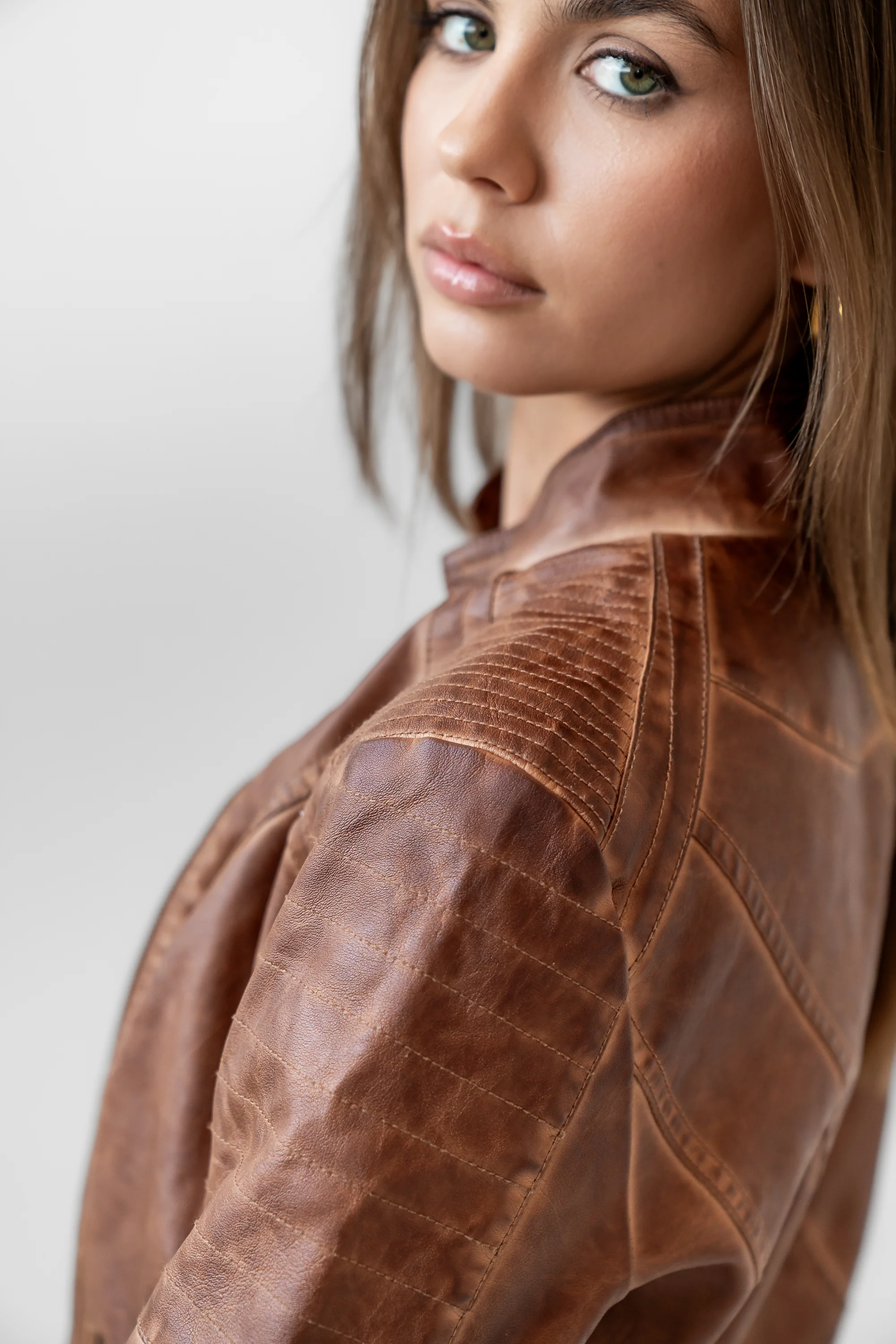 Kace Vegan Leather Jacket - Image 10
