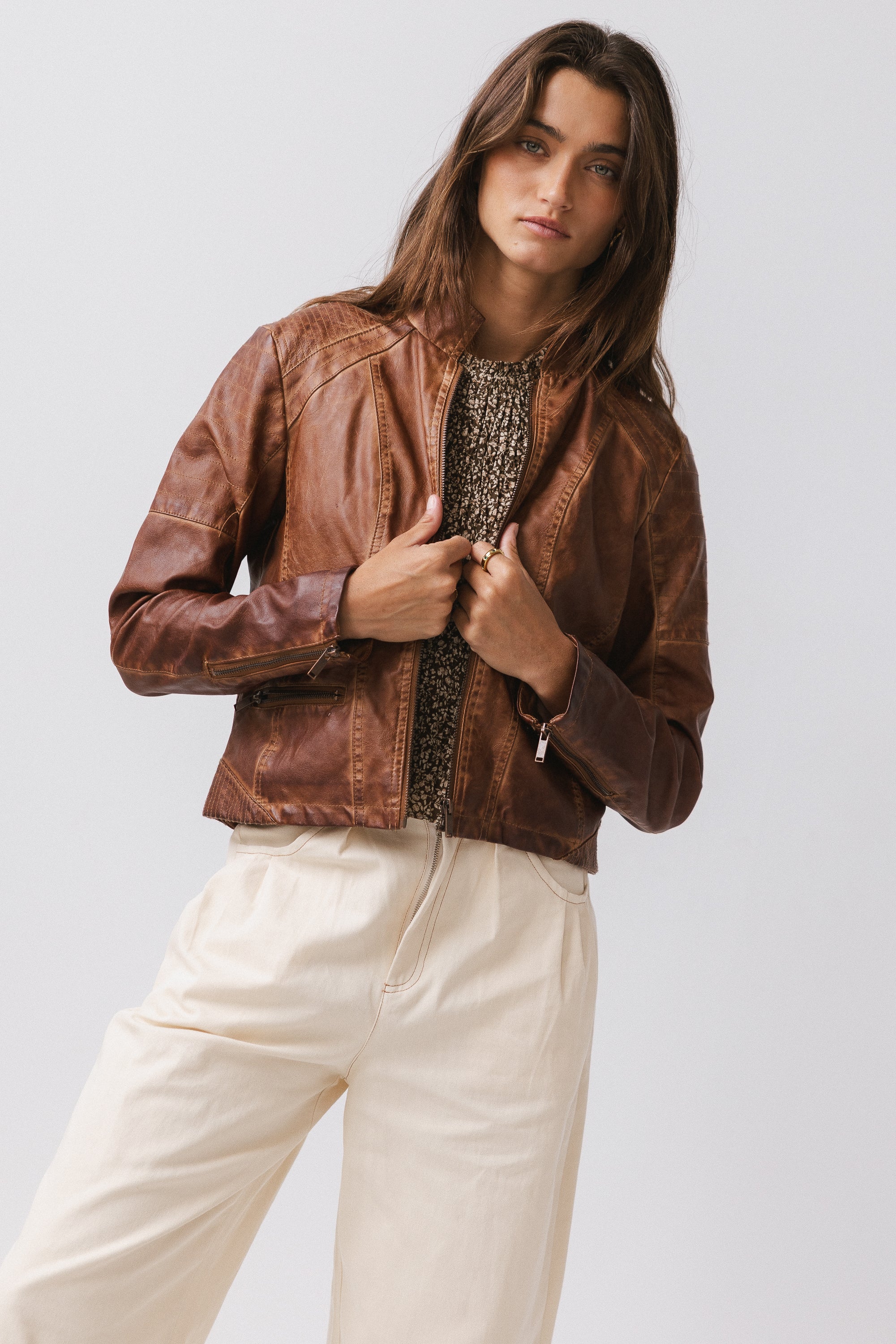 Kace Vegan Leather Jacket - Image 2