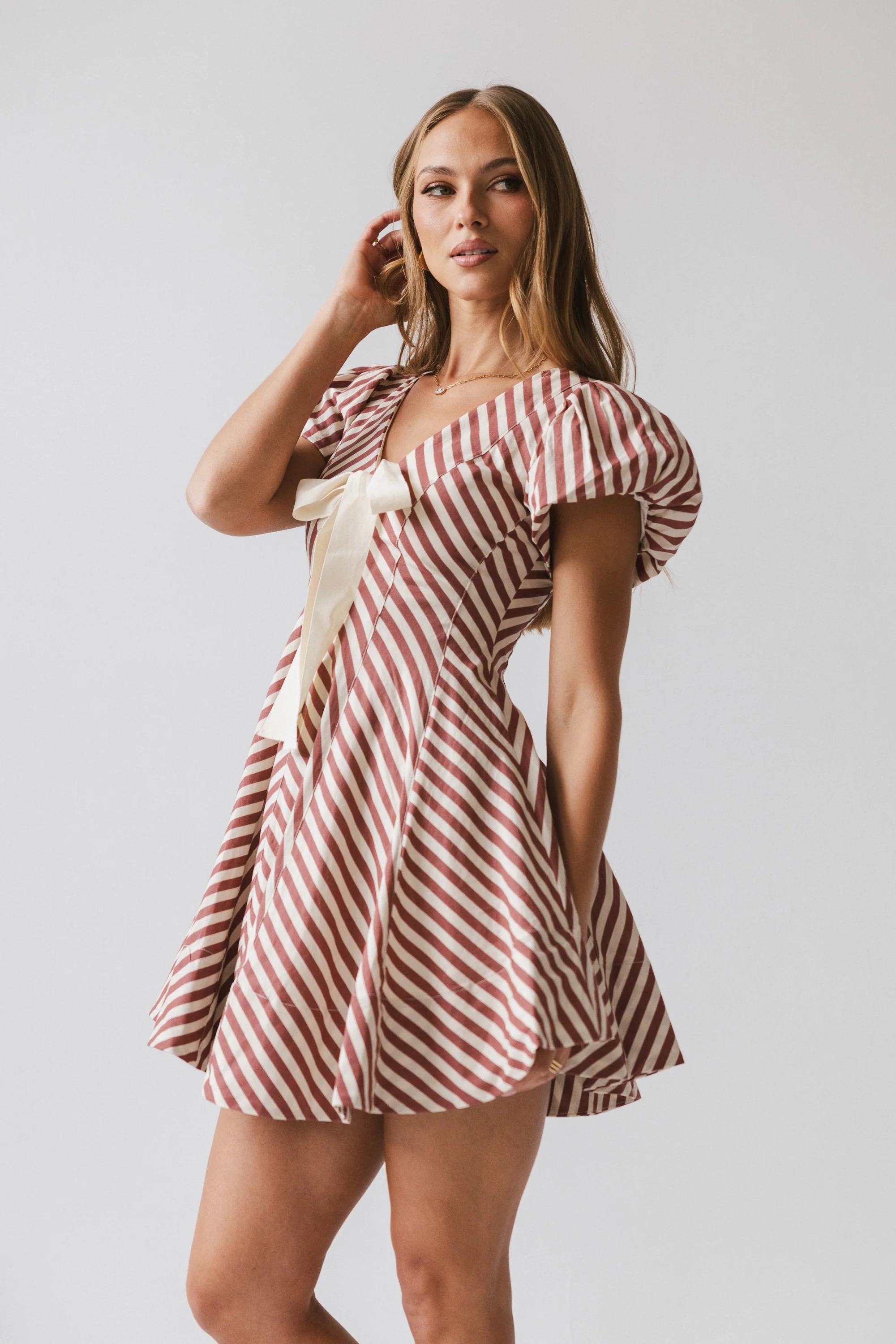 Kai Striped Mini Dress - Image 3