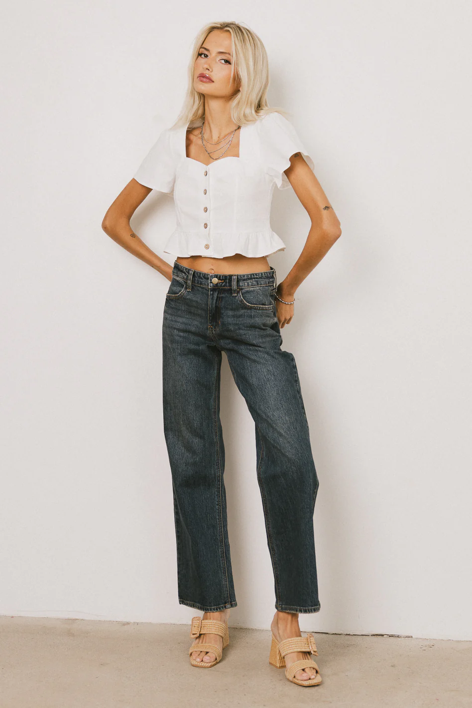 Kaia Button Front Blouse - FINAL SALE - Image 6