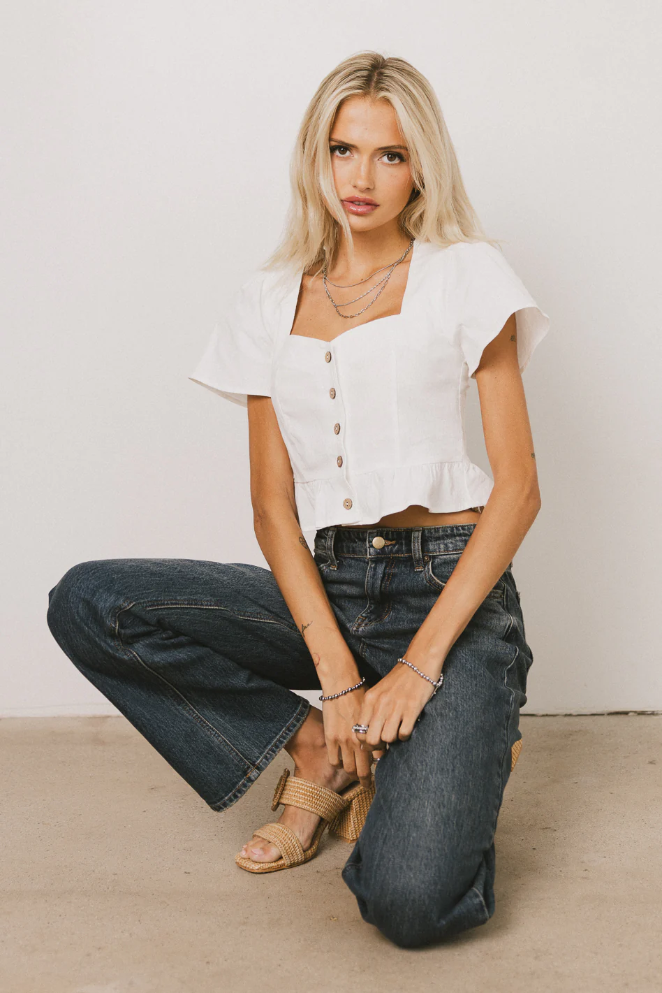 Kaia Button Front Blouse - FINAL SALE - Image 7