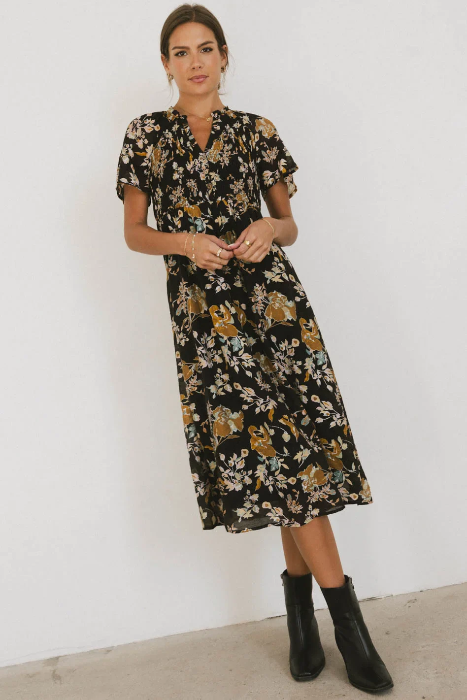 Kaitlyn Floral Midi Dress - FINAL SALE - Image 5