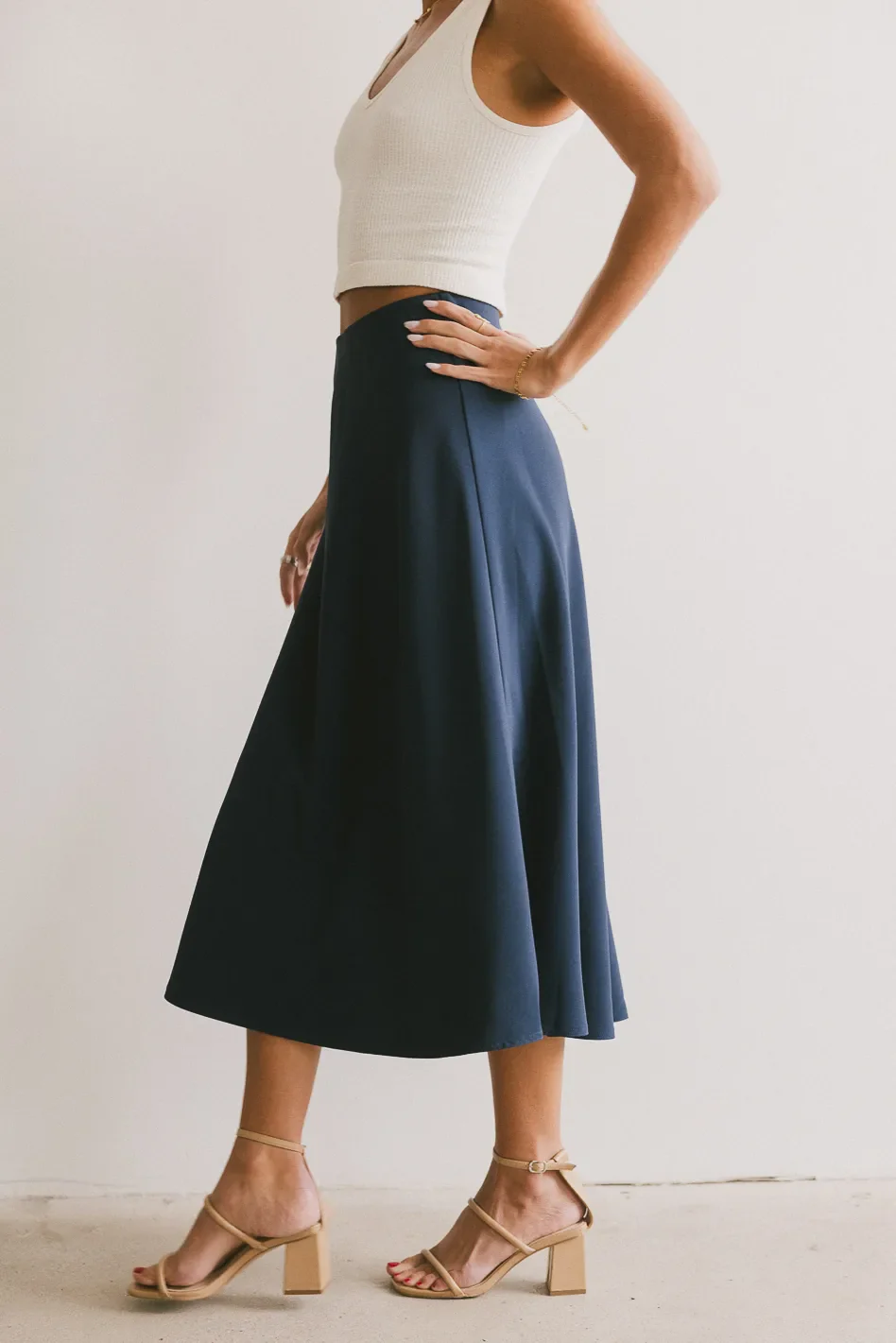 Kamila Skirt in Navy - FINAL SALE - Image 4