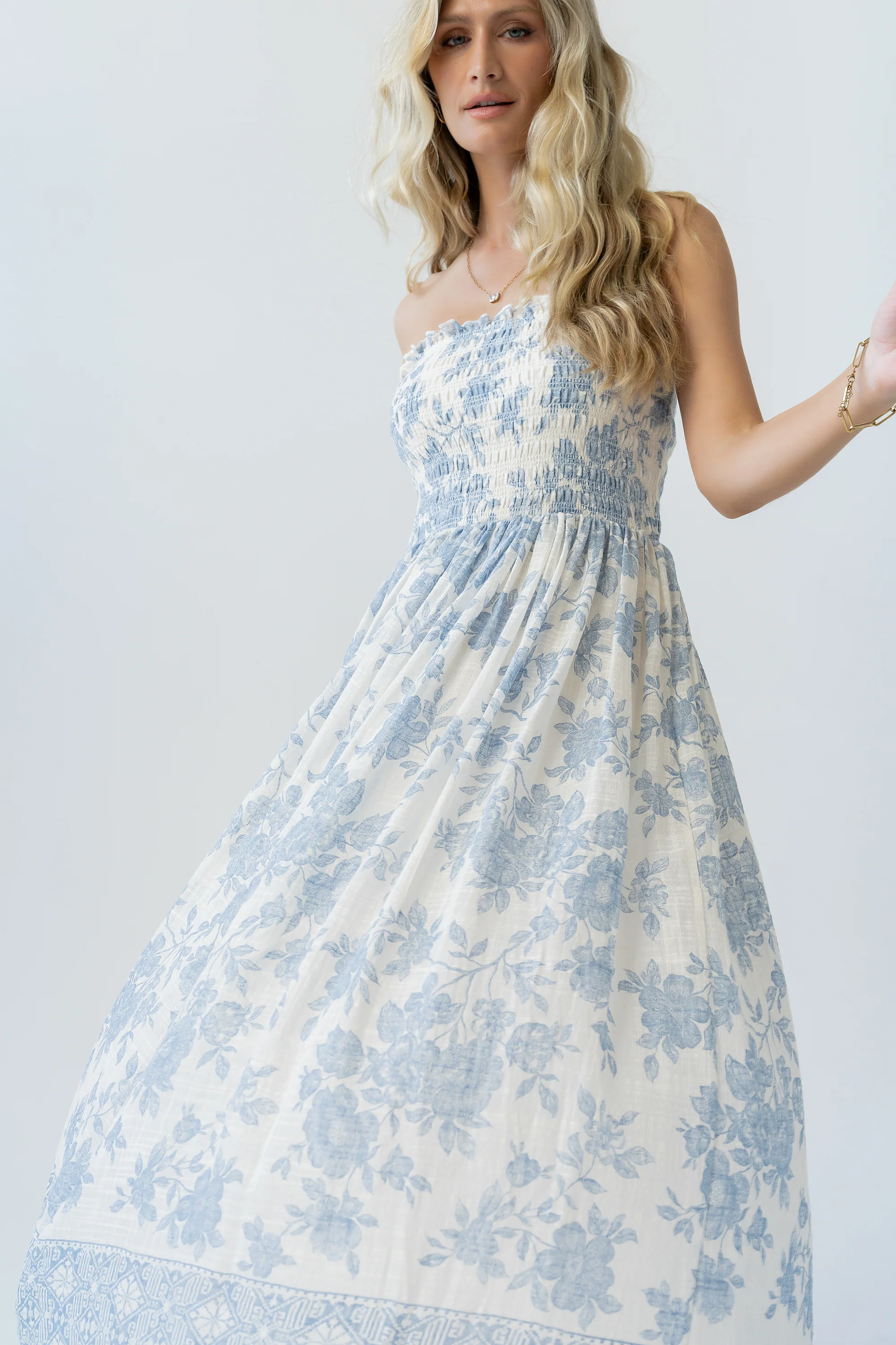 Kamry Strapless Midi Dress - Image 7