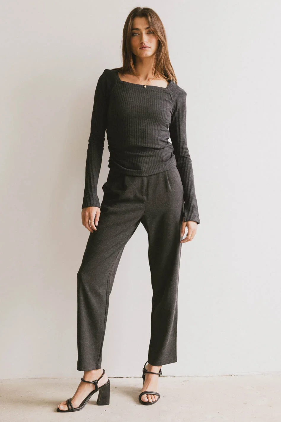 Kamryn Trouser in Charcoal - FINAL SALE - Image 3