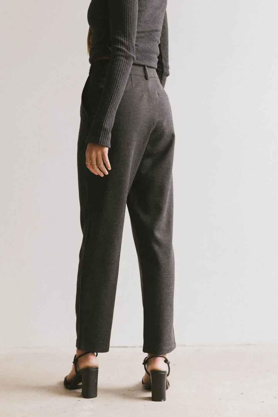 Kamryn Trouser in Charcoal - FINAL SALE - Image 4