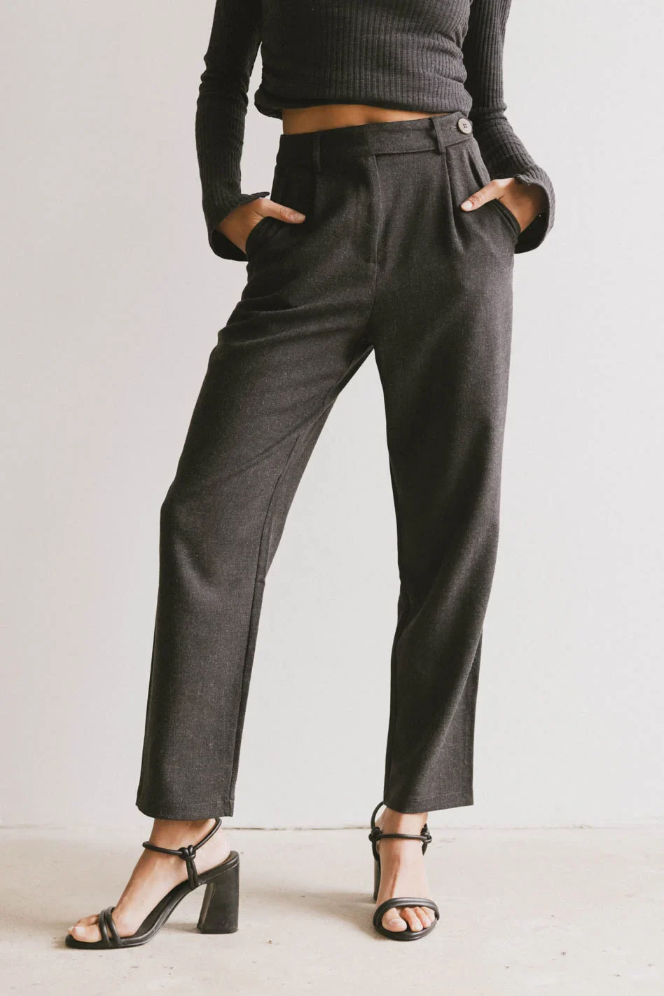 Kamryn Trouser in Charcoal - FINAL SALE - Image 5