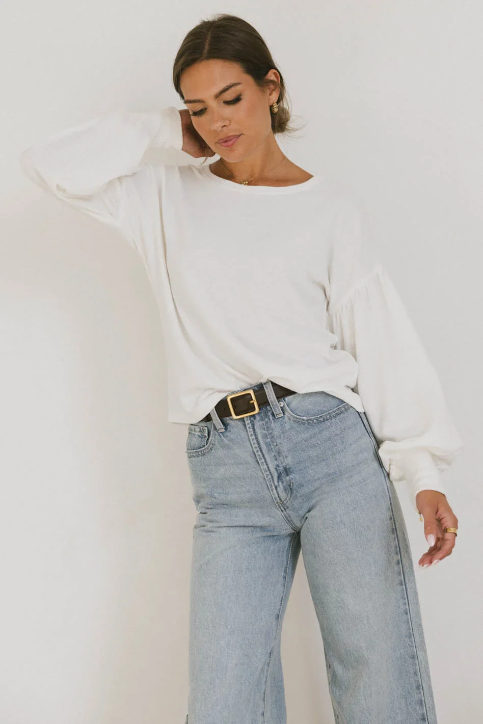 Kaori Top in White - FINAL SALE