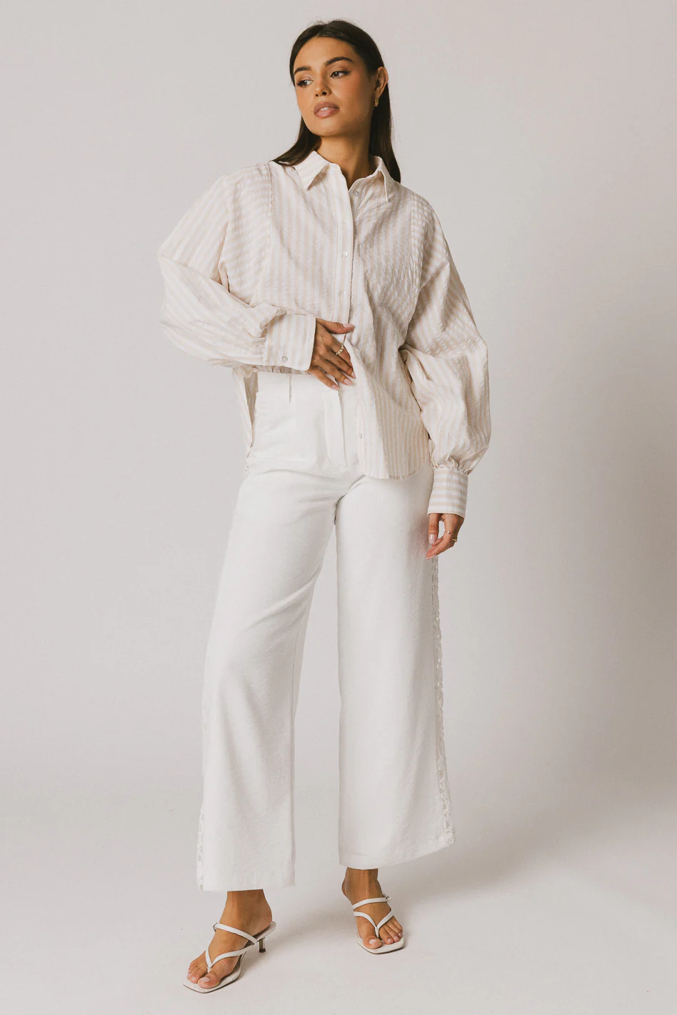 Karie Crochet Pants in White - FINAL SALE - Image 8