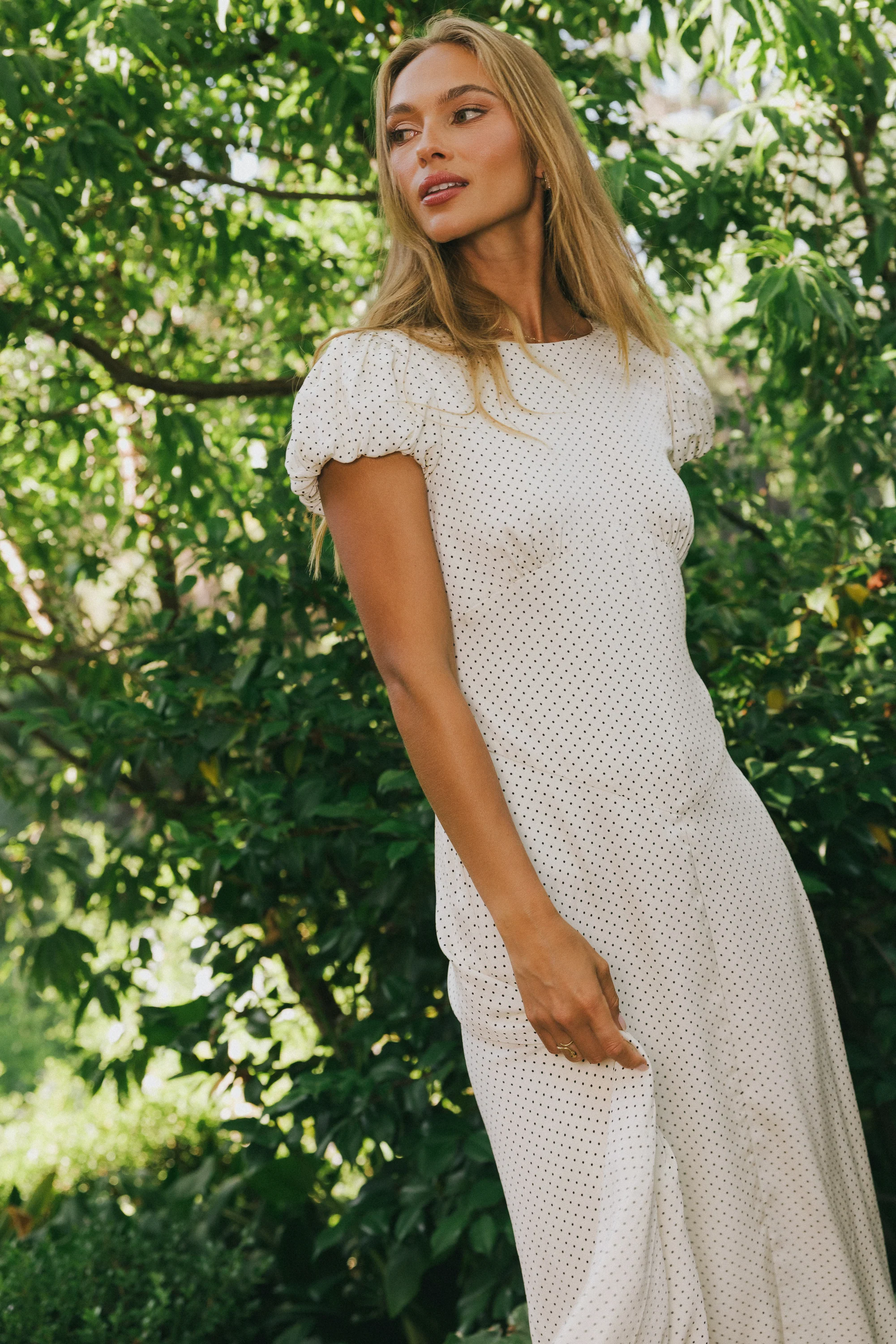 Karla Polka Dot Maxi Dress - FINAL SALE - Image 7