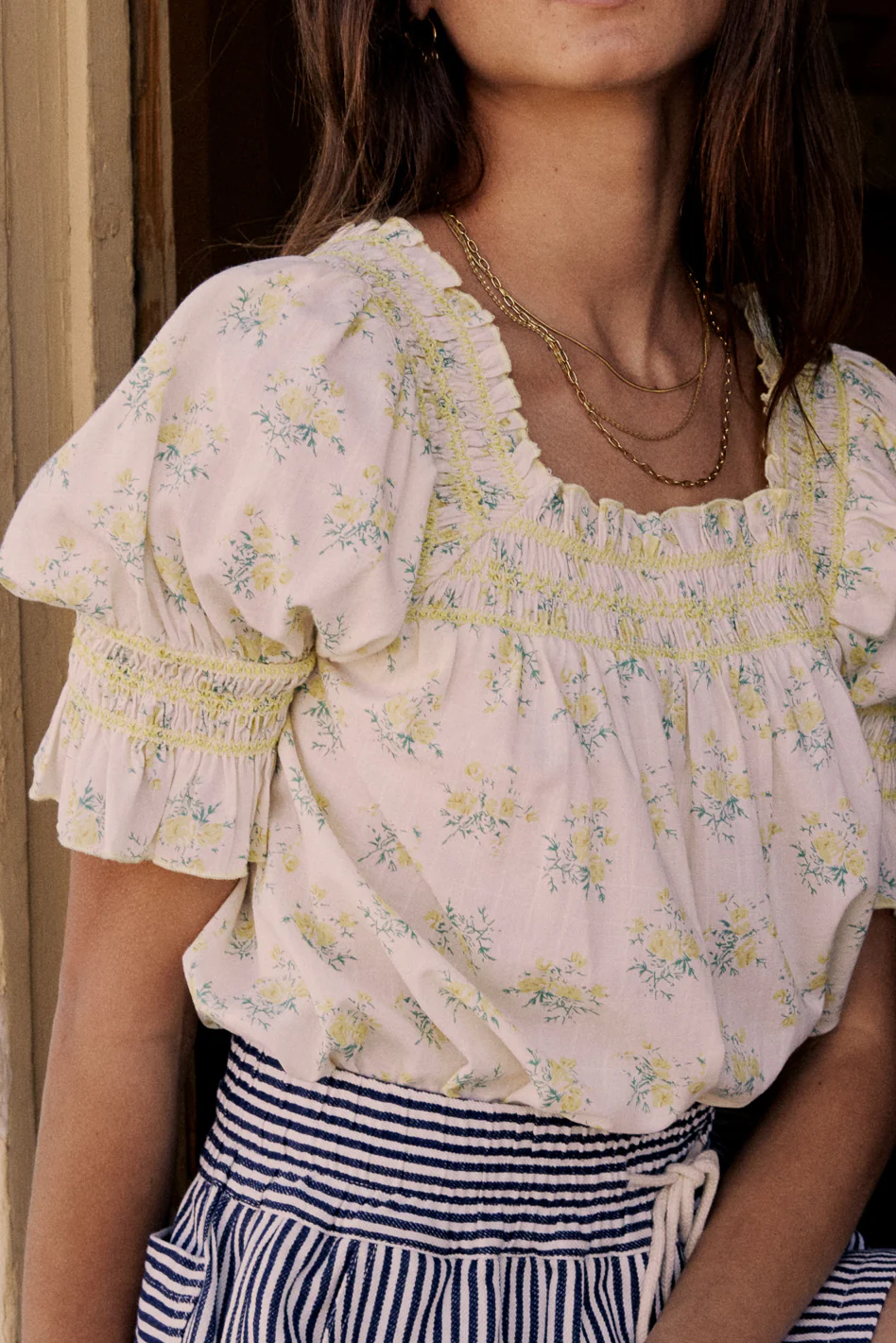 Karrie Floral Blouse - FINAL SALE