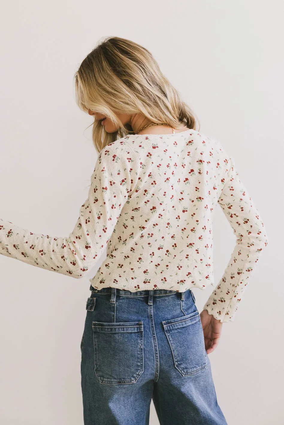 Karrie Floral Knit Cardigan - Image 5