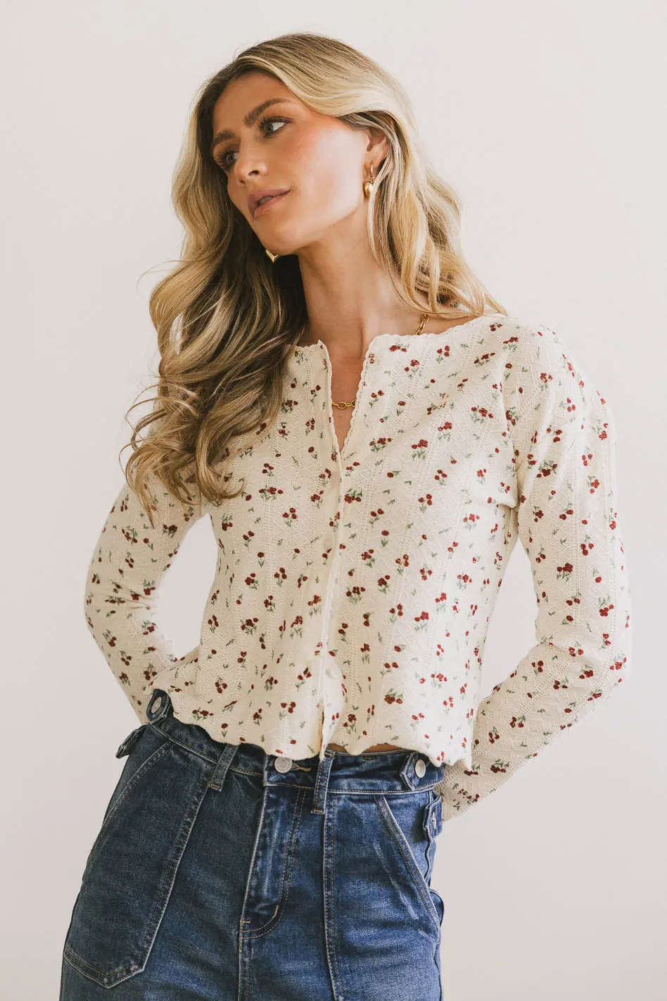 Karrie Floral Knit Cardigan - Image 7