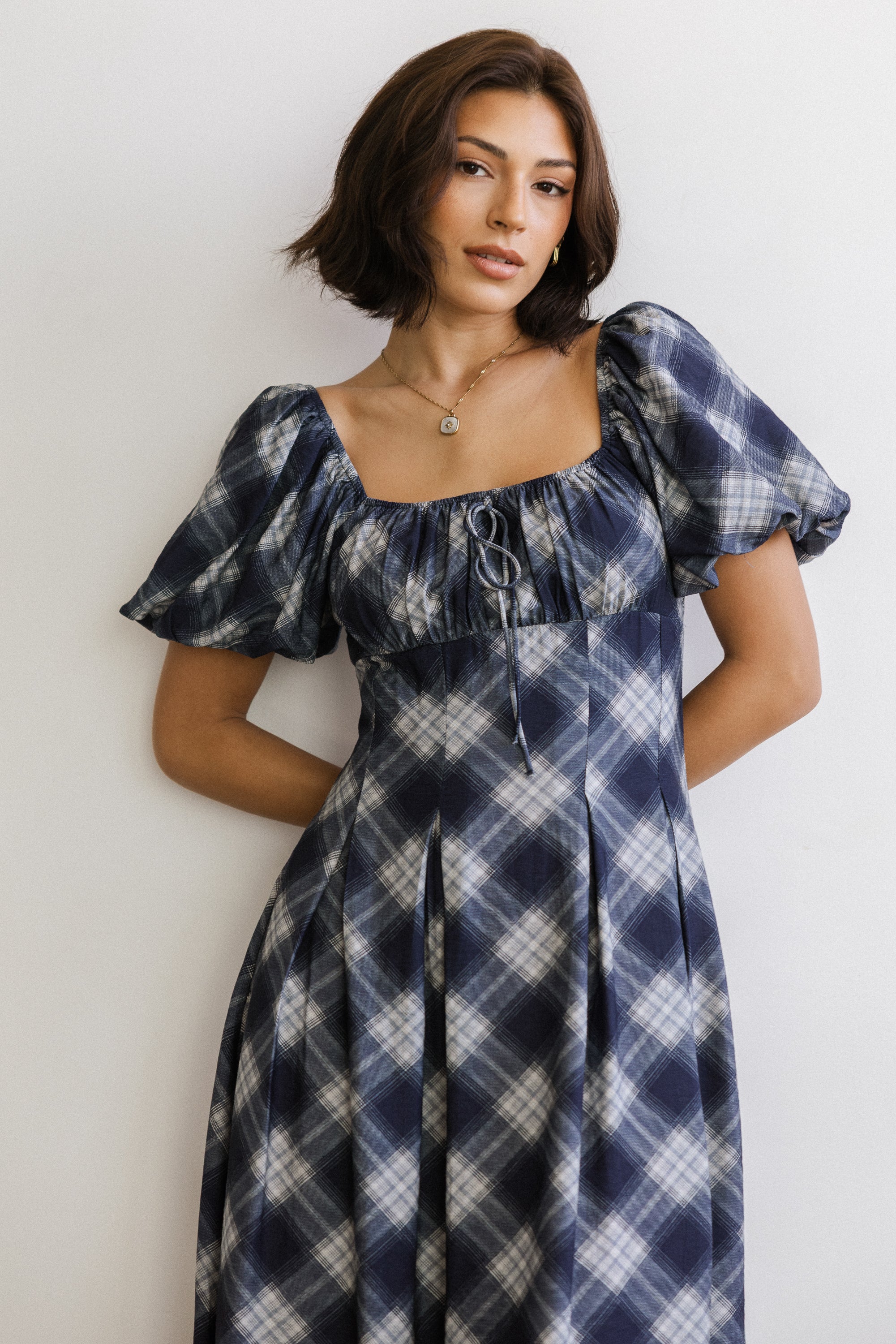 Kasey Plaid Midi Dress - FINAL SALE - Image 2
