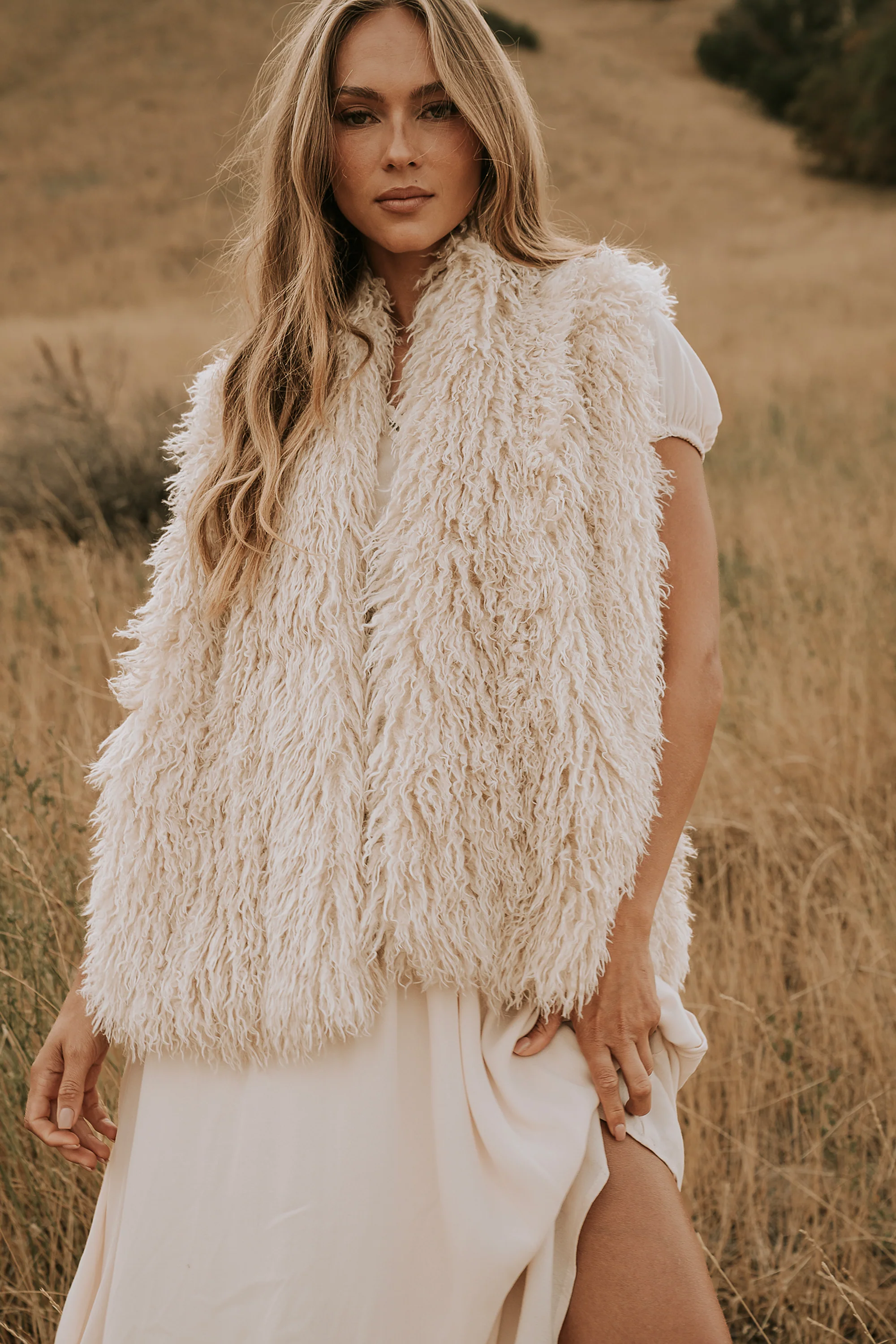 Kassie Faux Fur Vest - Image 2