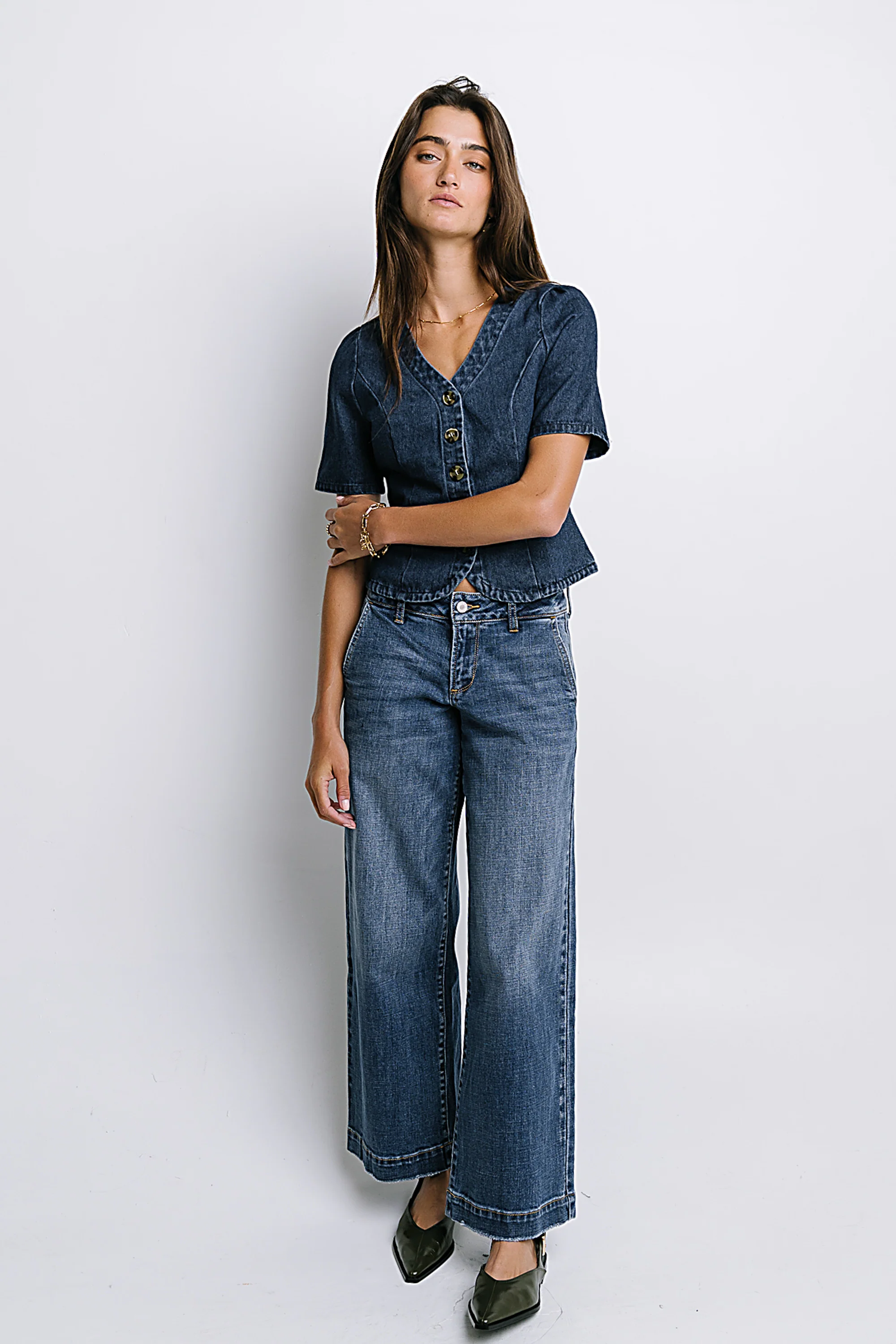 Katherine Wide Leg Jeans - FINAL SALE - Image 2