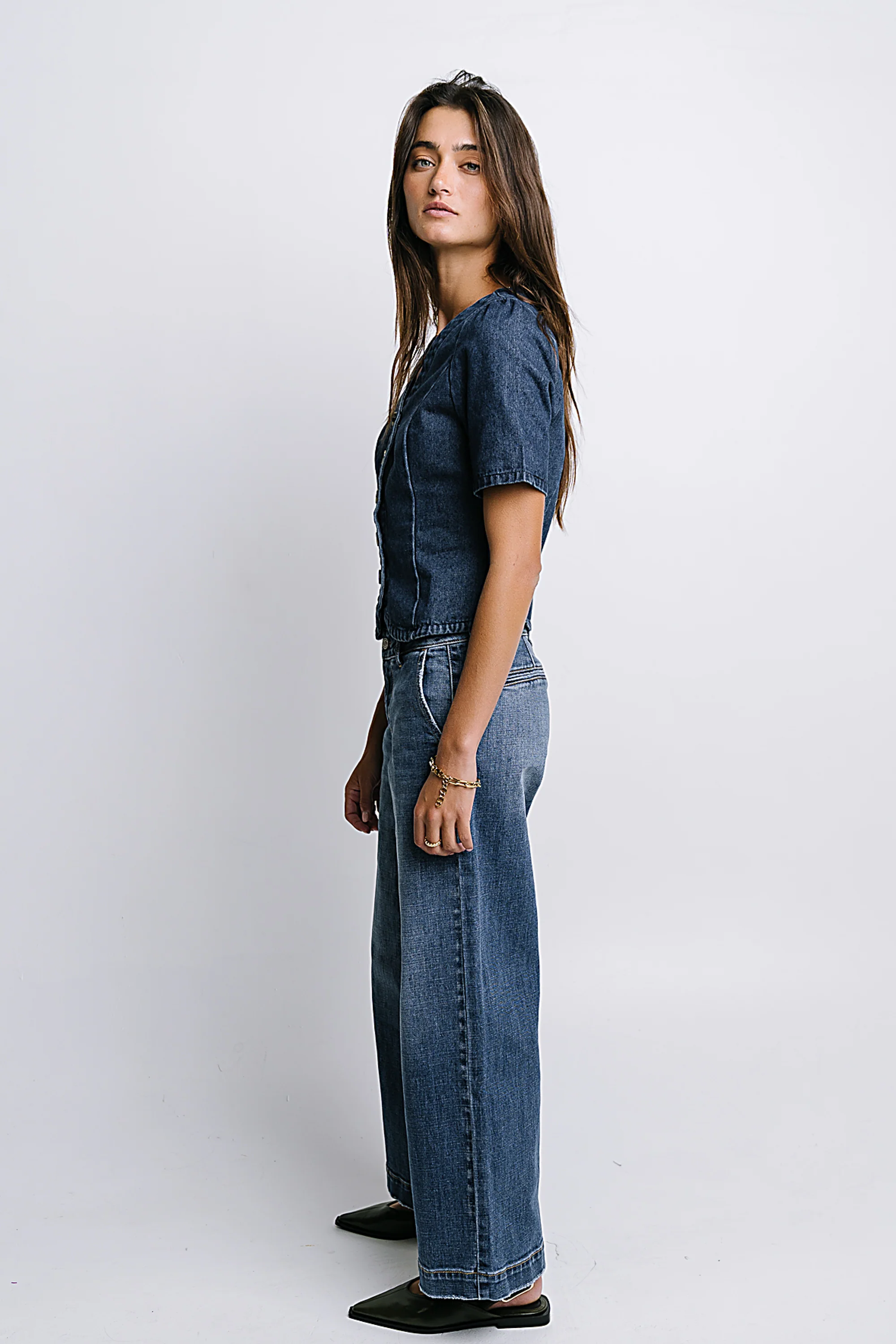 Katherine Wide Leg Jeans - FINAL SALE - Image 5