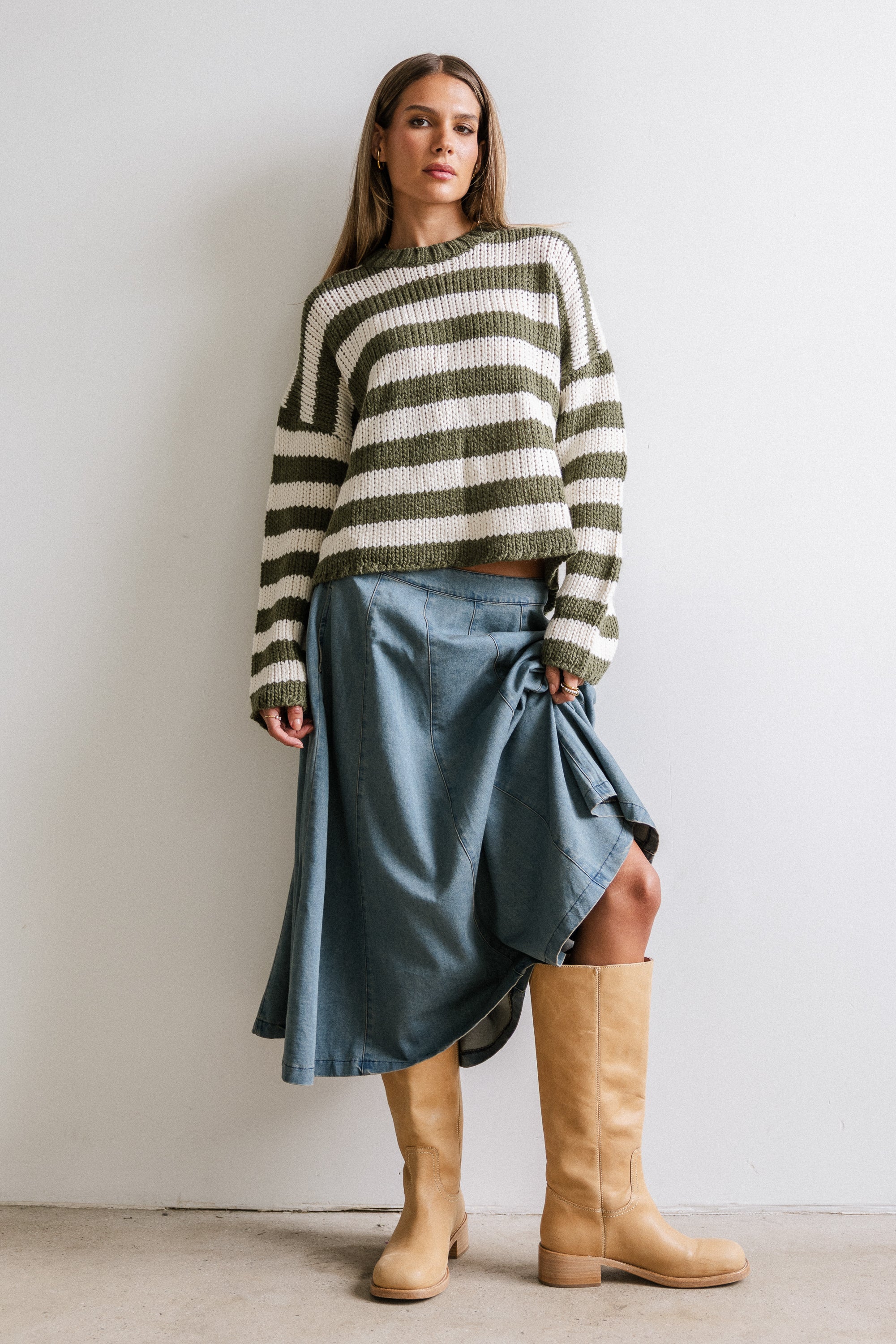 Kathy Denim Midi Skirt - FINAL SALE - Image 4