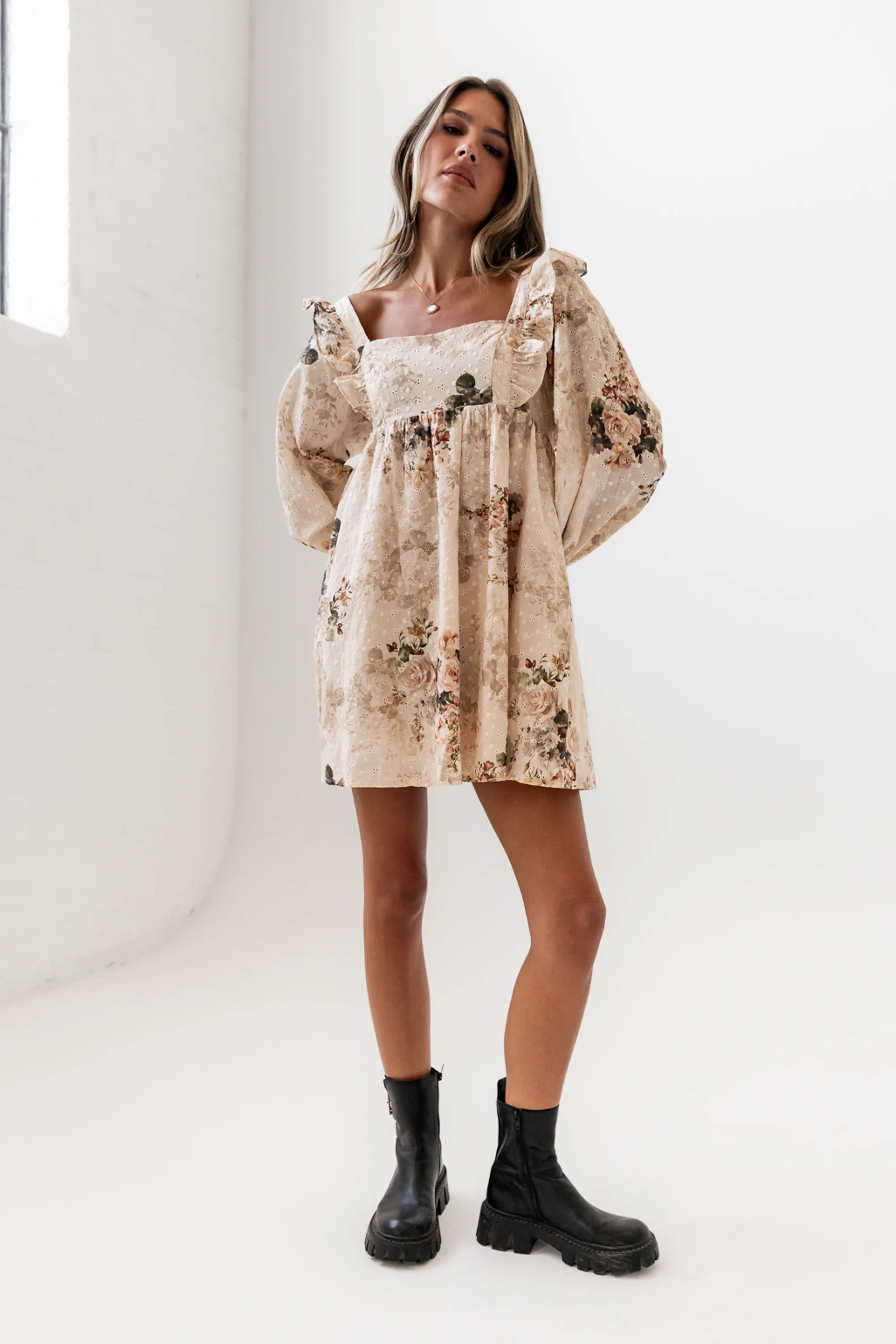 Kathy Floral Mini Dress - FINAL SALE - Image 6