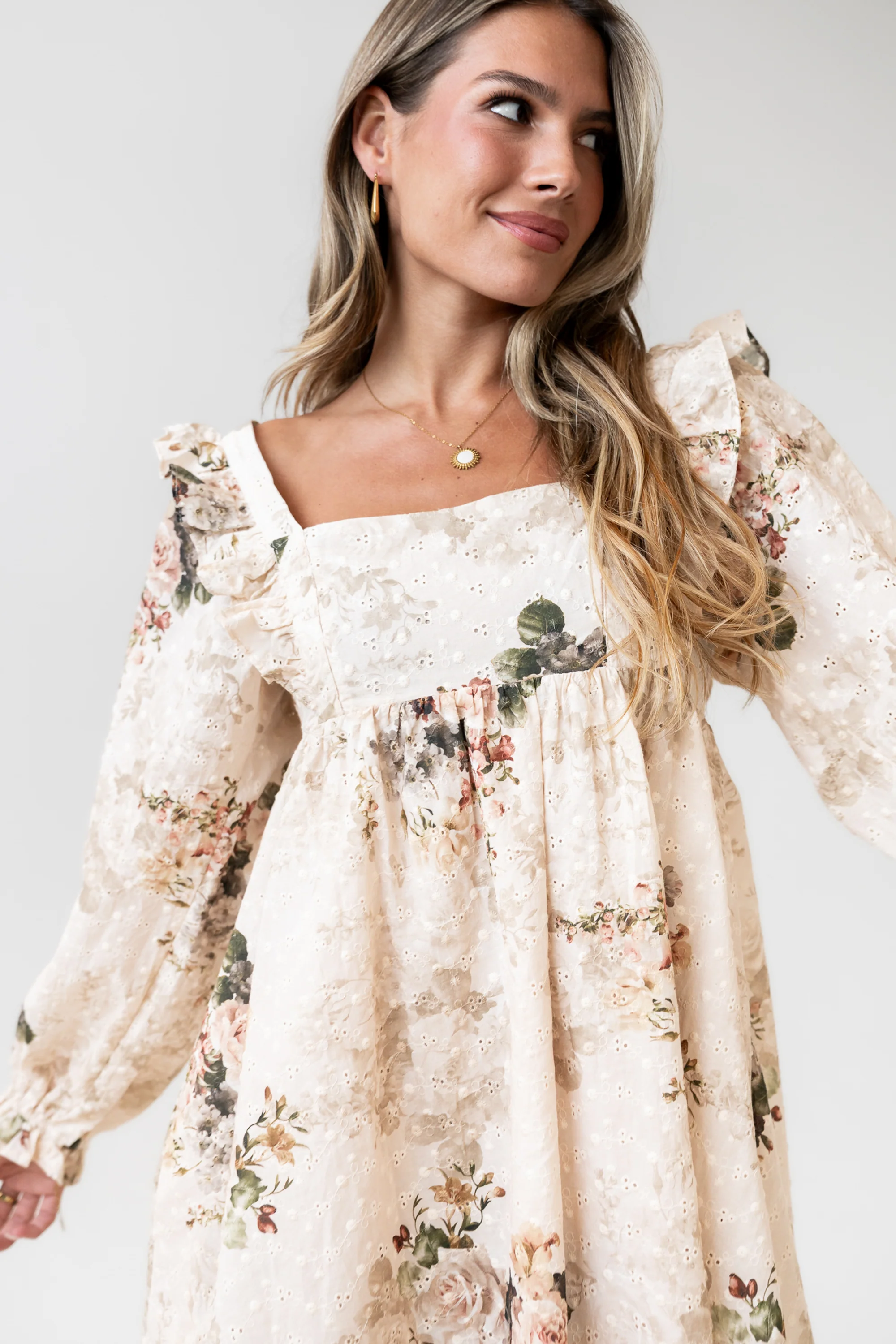 Kathy Floral Mini Dress - FINAL SALE - Image 8
