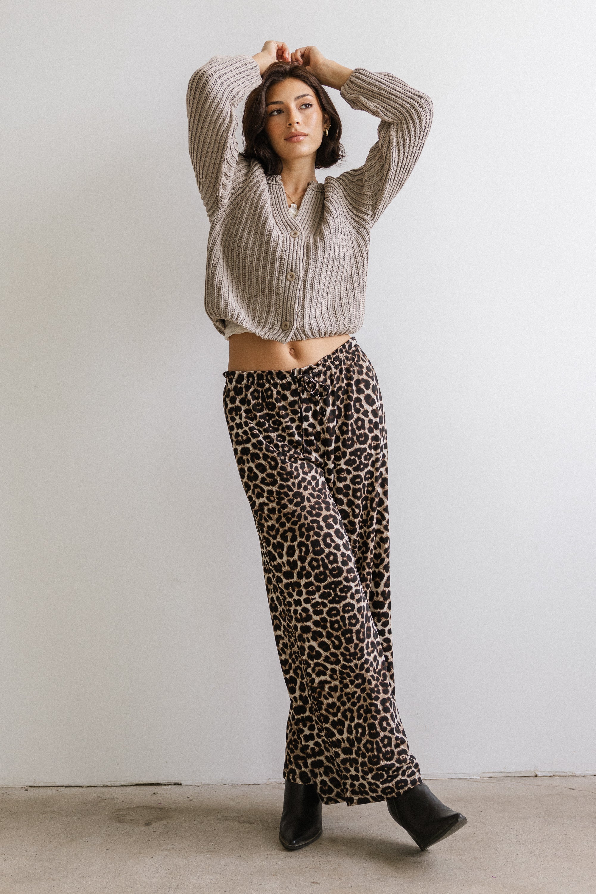 Katie Knit Cardigan in Tan - FINAL SALE - Image 5