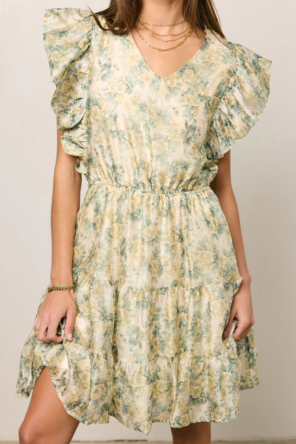 Katrina Ruffled Mini Dress - FINAL SALE - Image 2
