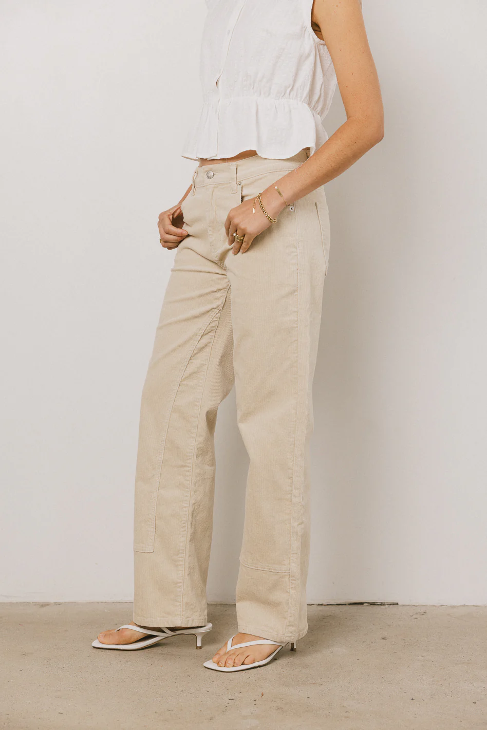 Kaya Corduroy Straight Leg Pants - FINAL SALE - Image 4