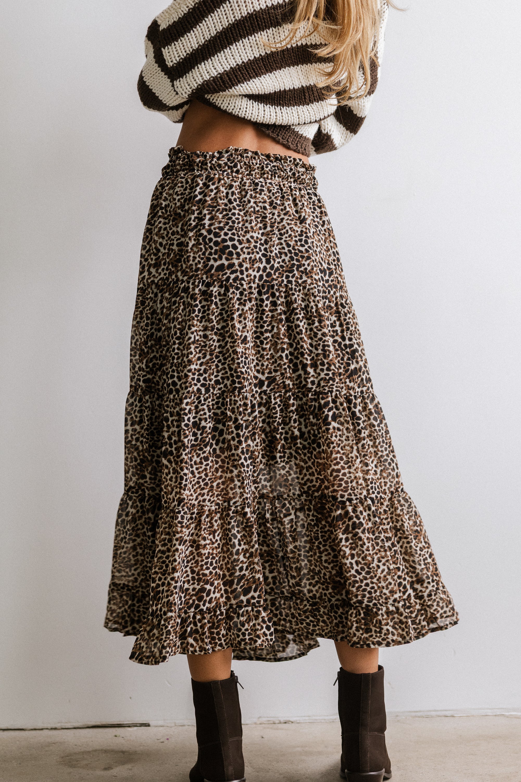 Kayden Leopard Maxi Skirt - FINAL SALE - Image 3