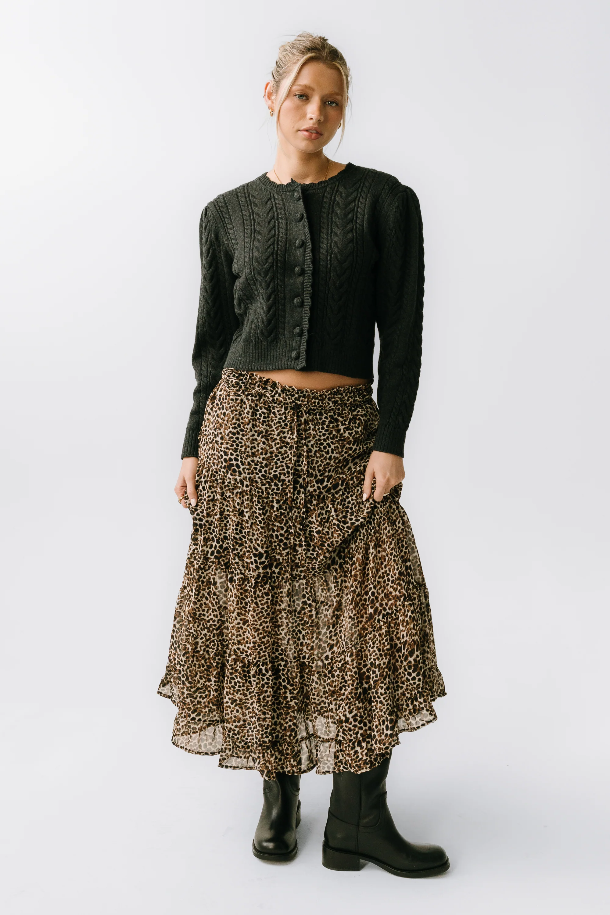 Kayden Leopard Maxi Skirt - FINAL SALE - Image 6