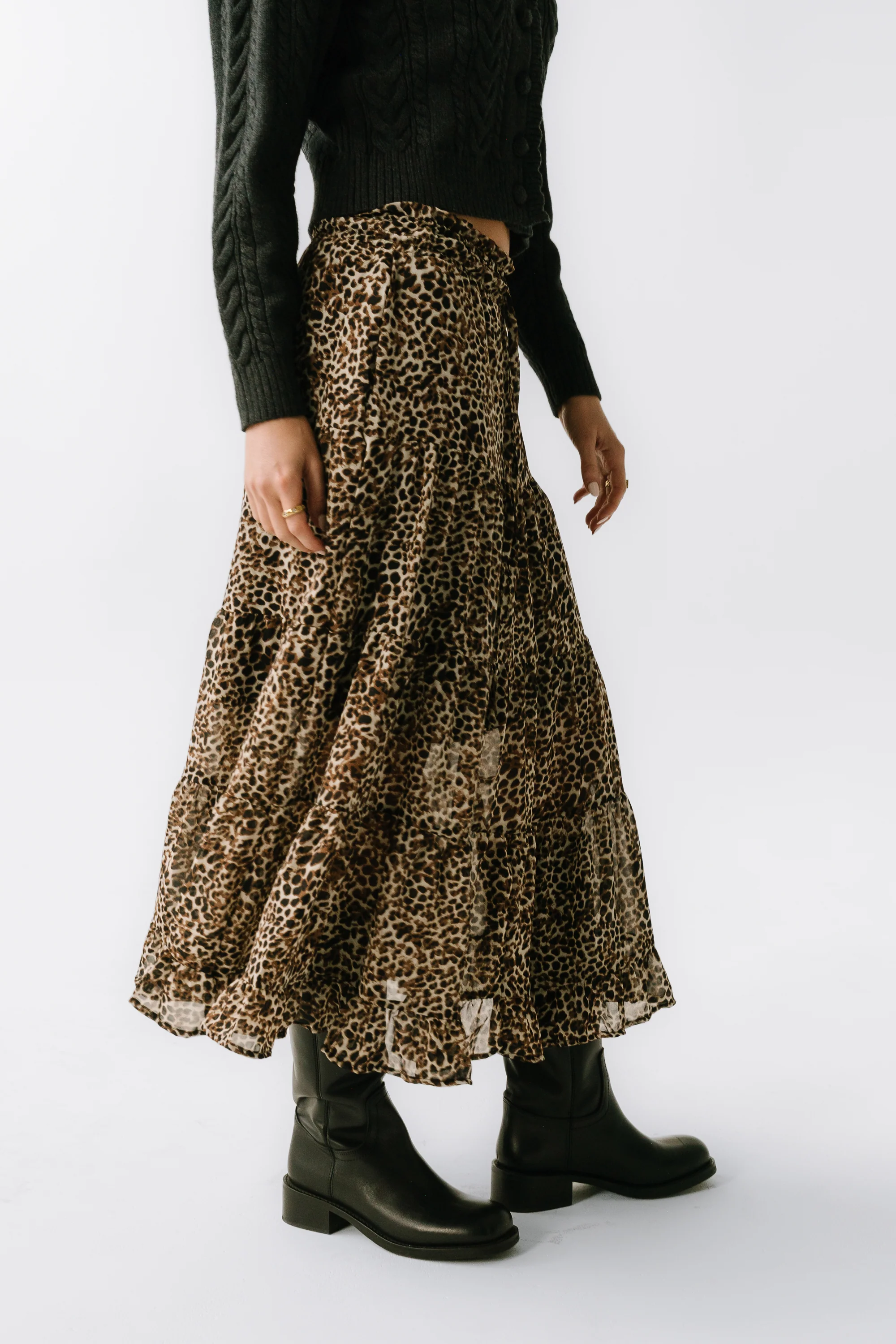 Kayden Leopard Maxi Skirt - FINAL SALE - Image 7