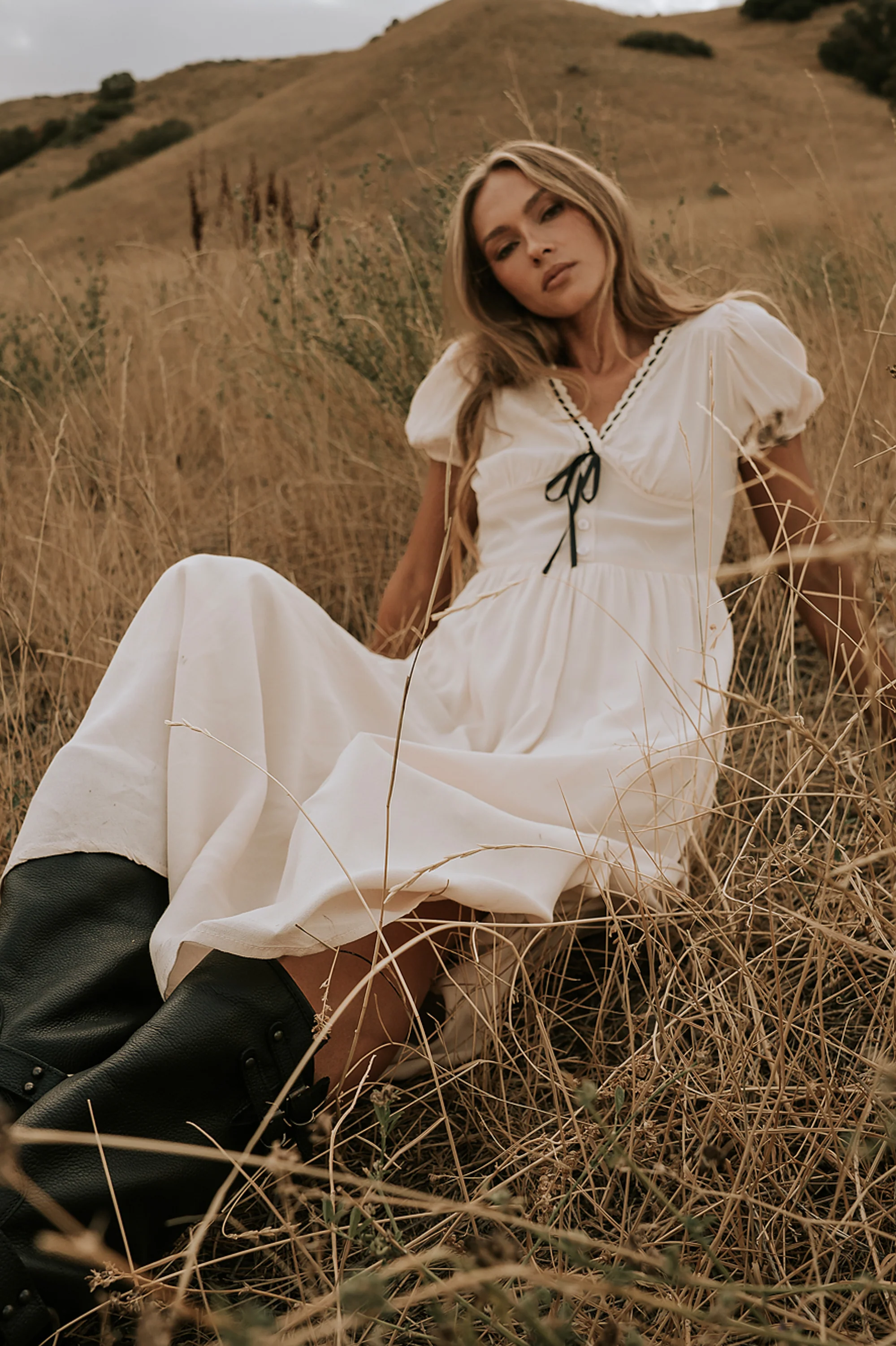 Kaydence Maxi Dress in Cream - FINAL SALE - Image 4