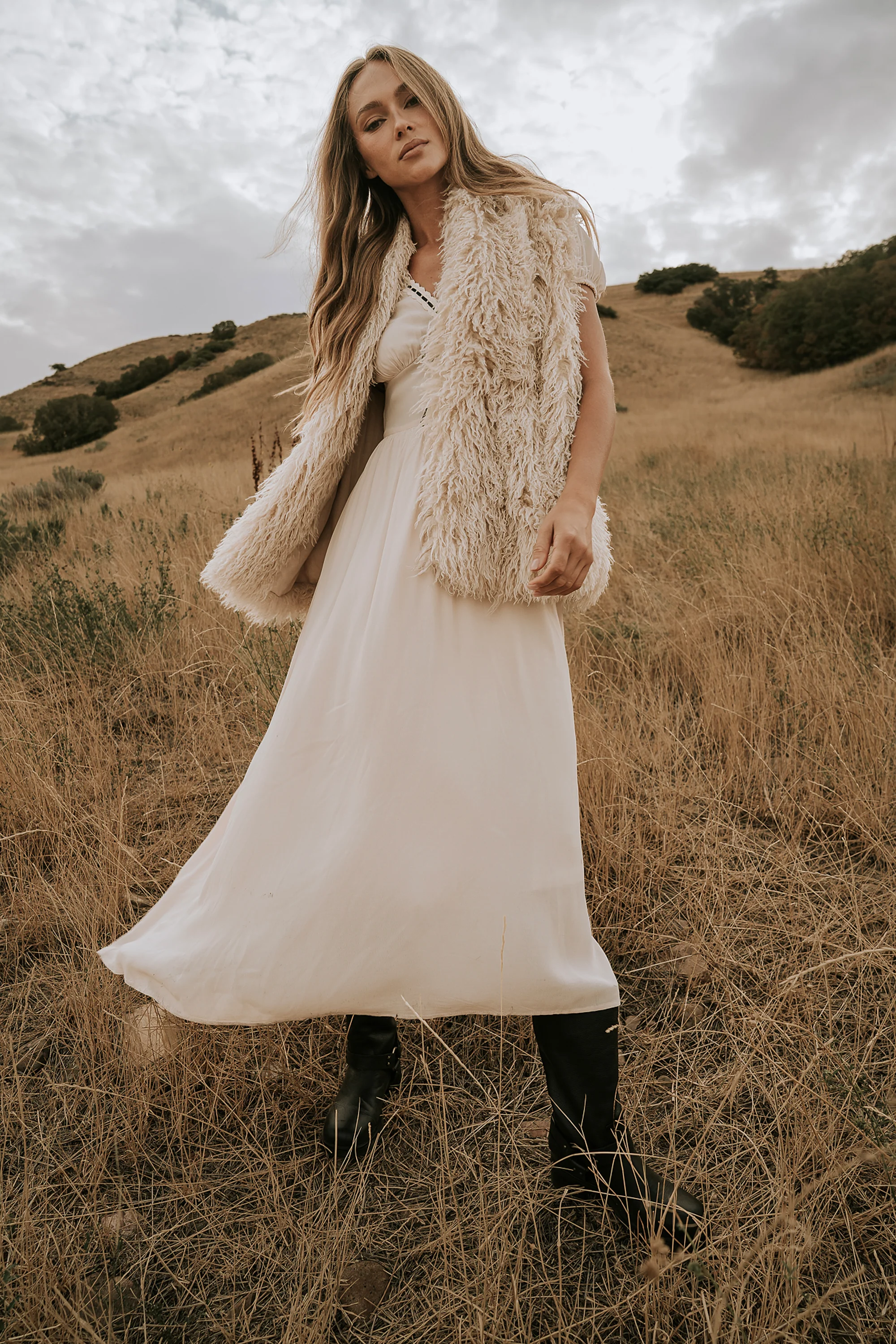 Kaydence Maxi Dress in Cream - FINAL SALE - Image 9