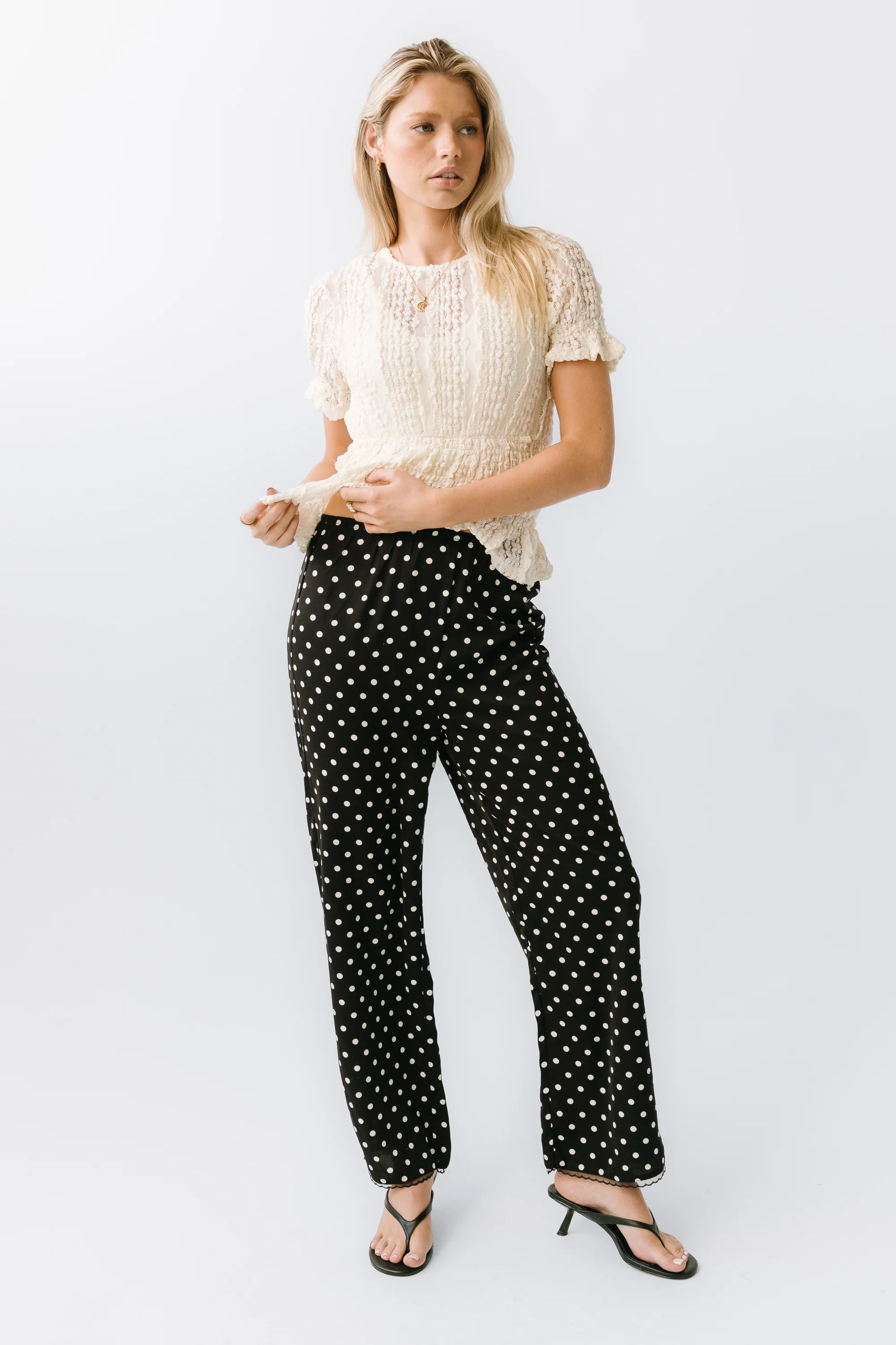 Kayla Polka Dot Pants - Image 2