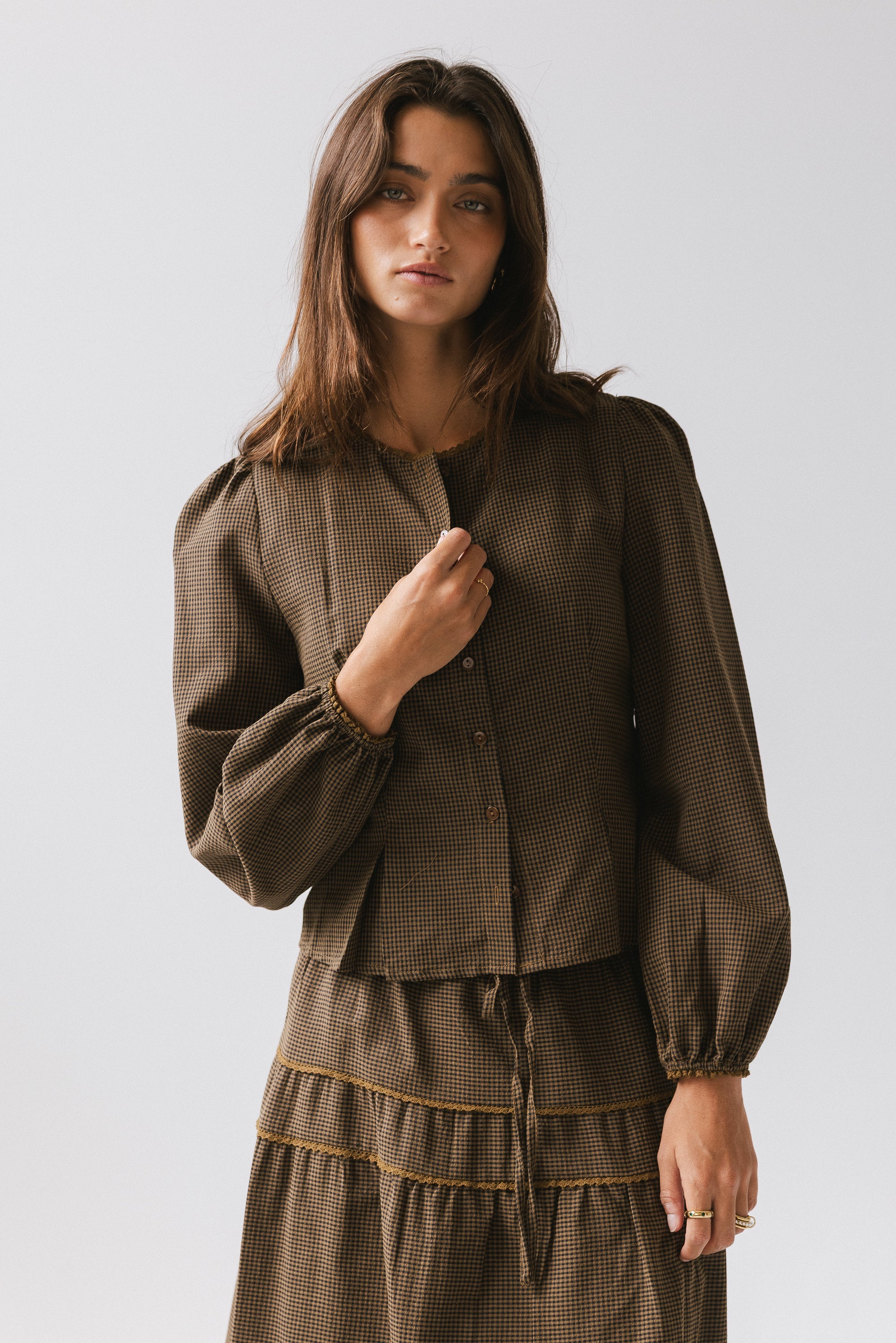 Keira Gingham Blouse - FINAL SALE - Image 7