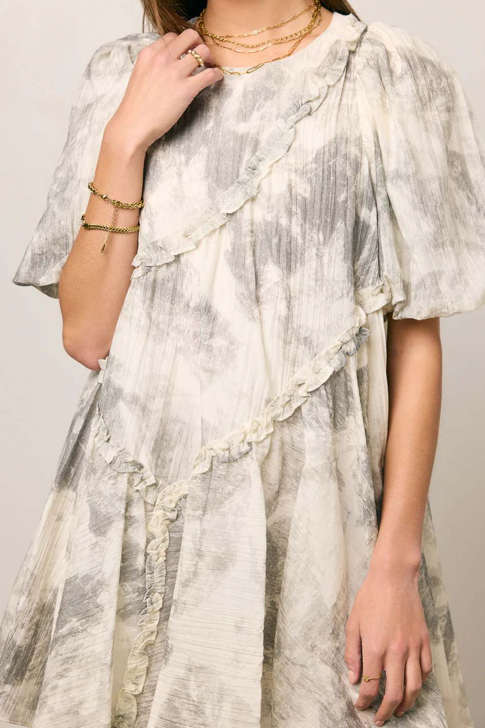 Kellie Abstract Babydoll Dress - FINAL SALE - Image 2