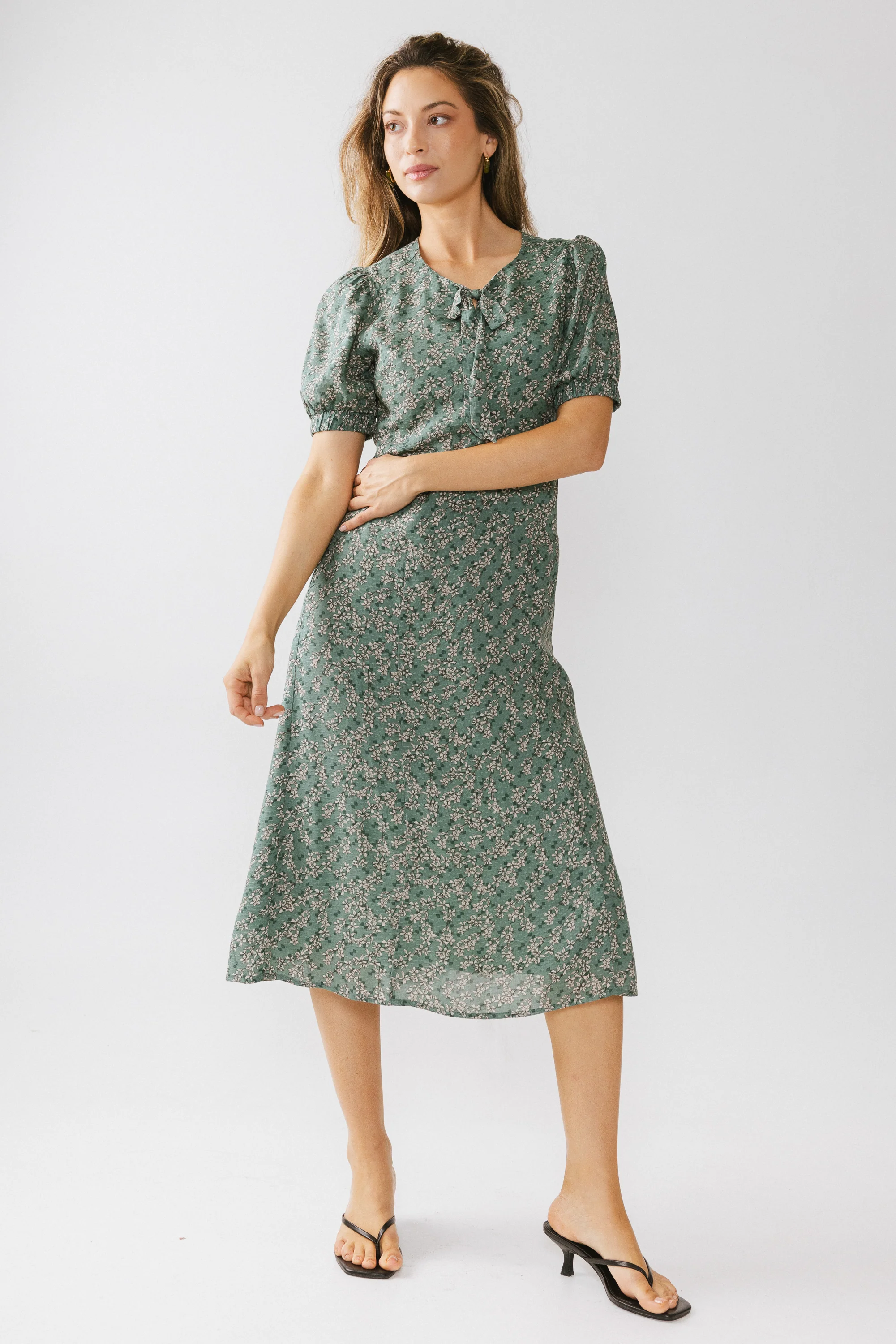 Kelsey Floral Midi Dess - FINAL SALE - Image 15