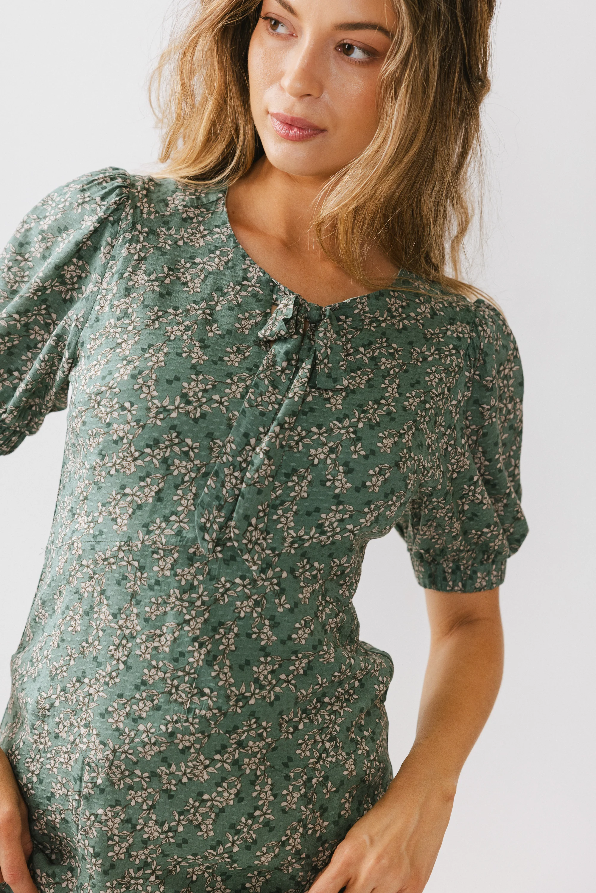 Kelsey Floral Midi Dess - FINAL SALE - Image 9